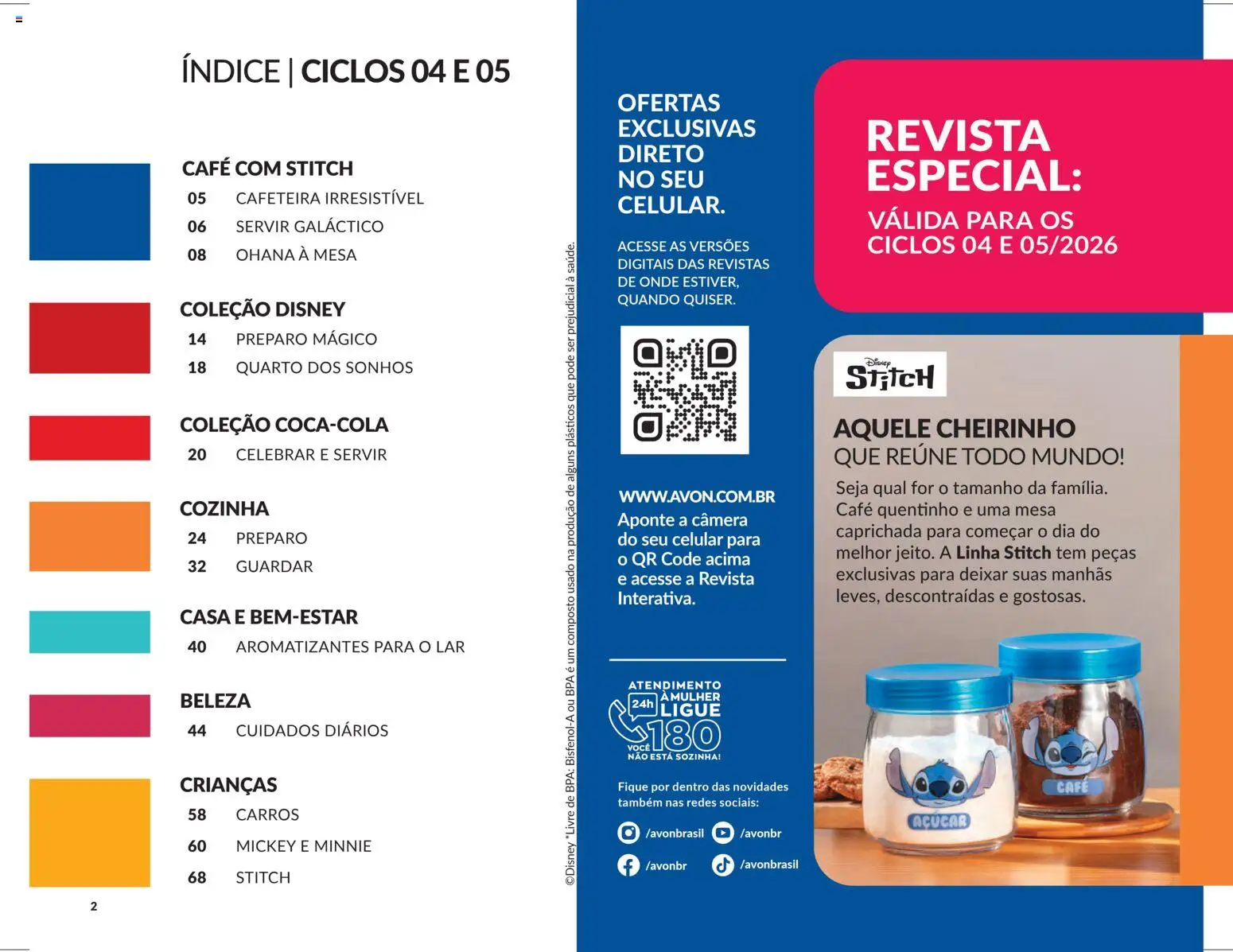 Avon Folheto - válido de 18.02.2026 | Página: 2 | Produtos: Celular, Mesa, Café, Câmera