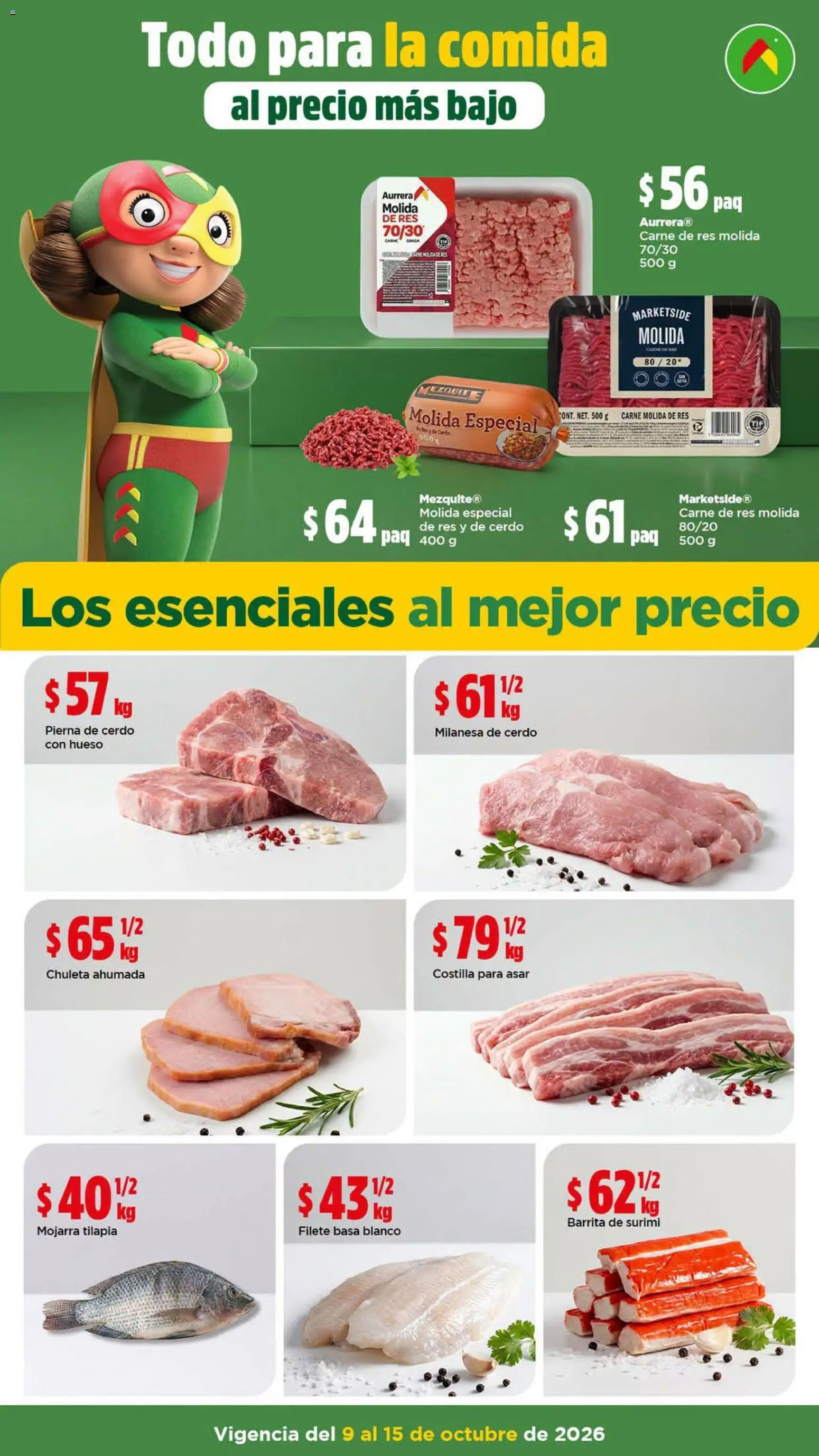 Nuevas ofertas de Bodega Aurrerá válidas en toda la República Mexicana desde el 09/10/2026. ¡Encuentra las mejores ofertas en Bodega Aurrerá folleto Prepara tostadas de tinga para tu familia! | Página: 2