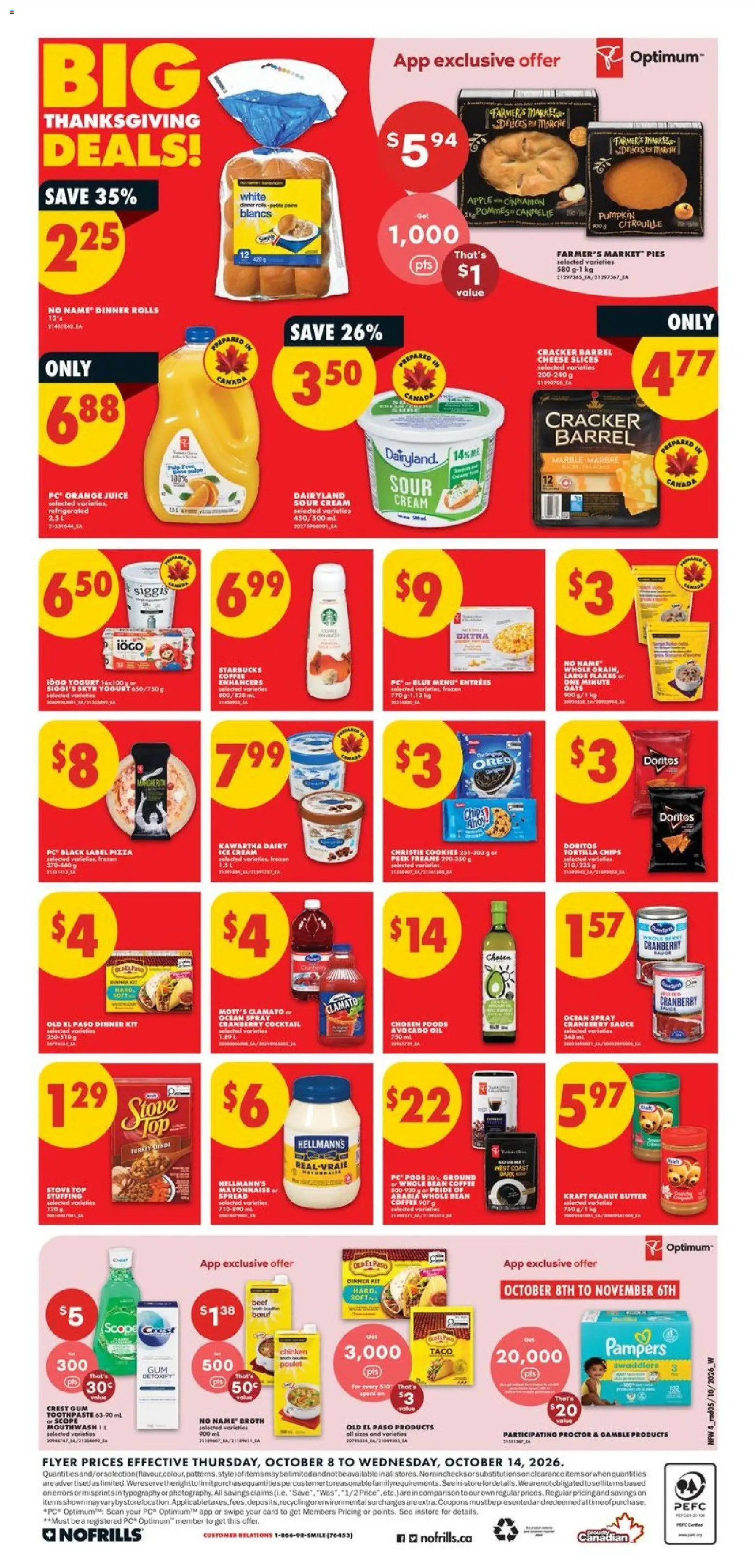No Frills flyer valid from Oct 8, 2026 | Page: 4