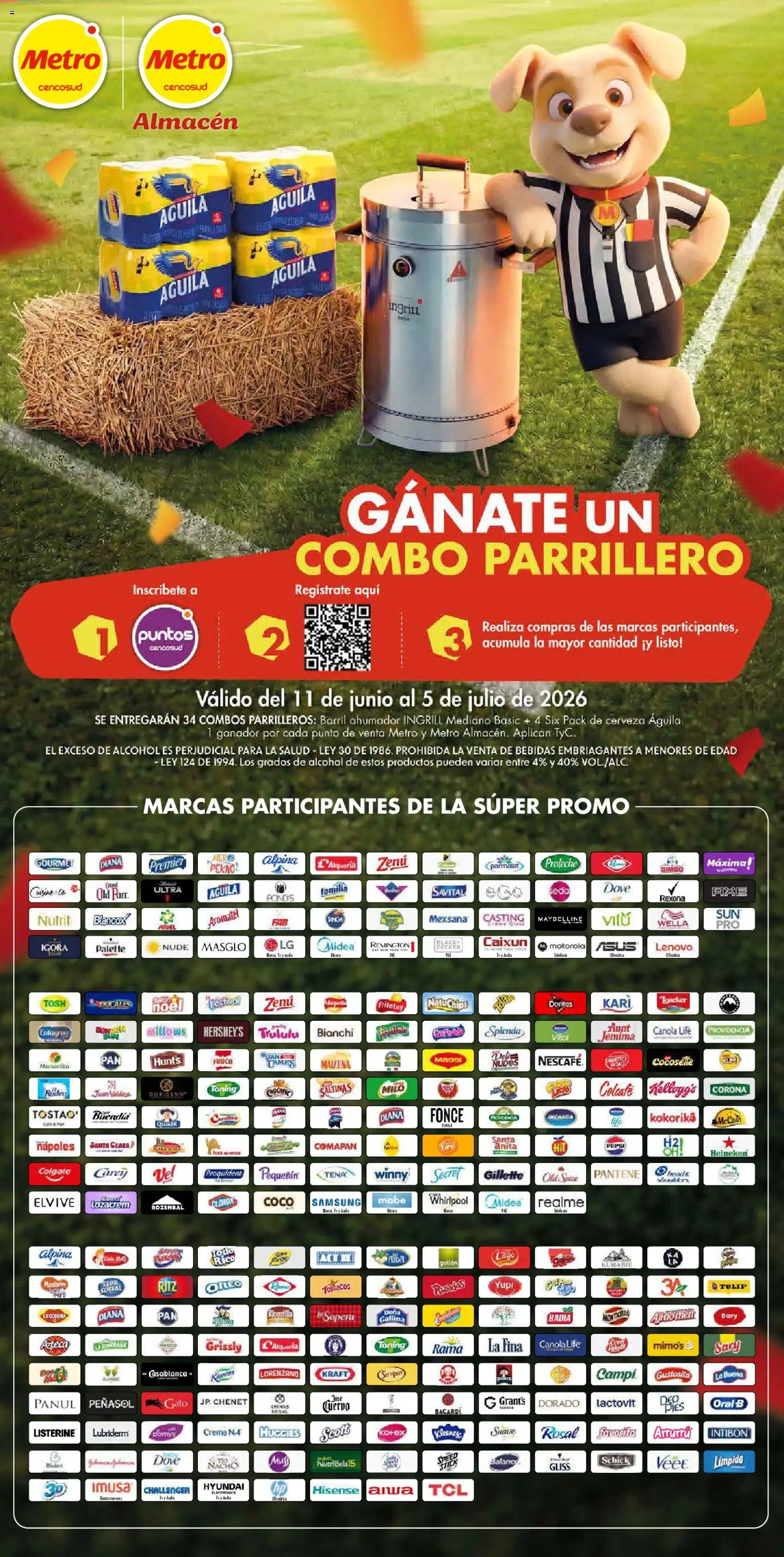 Metro revista - valida desde el 11.06.2026 | Página: 2 | Productos: Crema, Audio, Coco, Cerveza