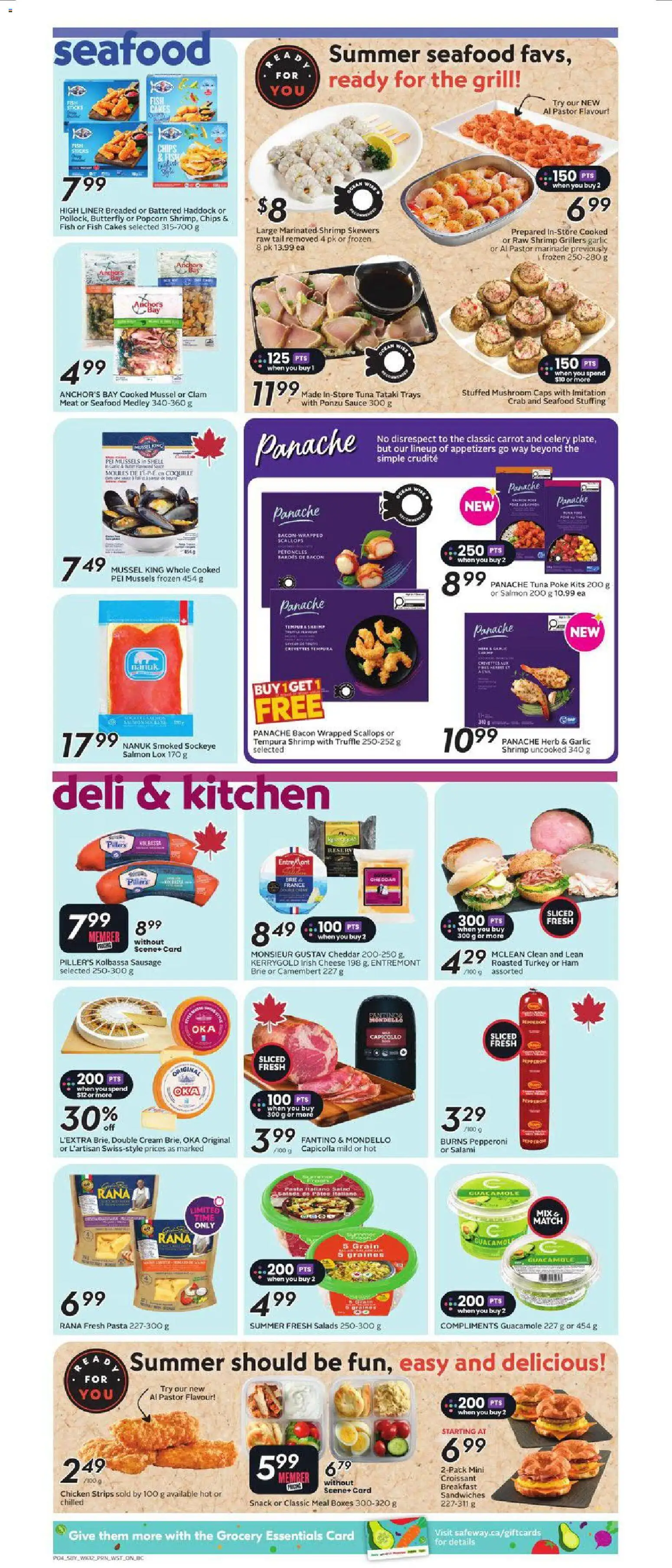 Safeway flyer valid from Jul 16, 2026 | Page: 7 | Products: Carrot, Bacon, Guacamole, Chicken strips