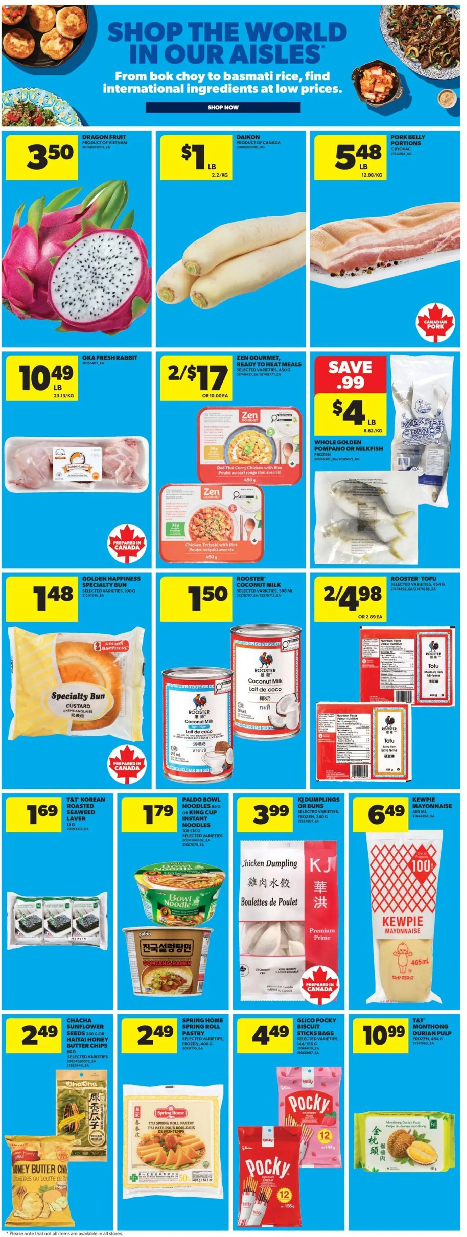 Real Canadian Superstore flyer valid from Oct 1, 2026 | Page: 35 | Products: Chips, Rabbit, Dumpling, Ingredients