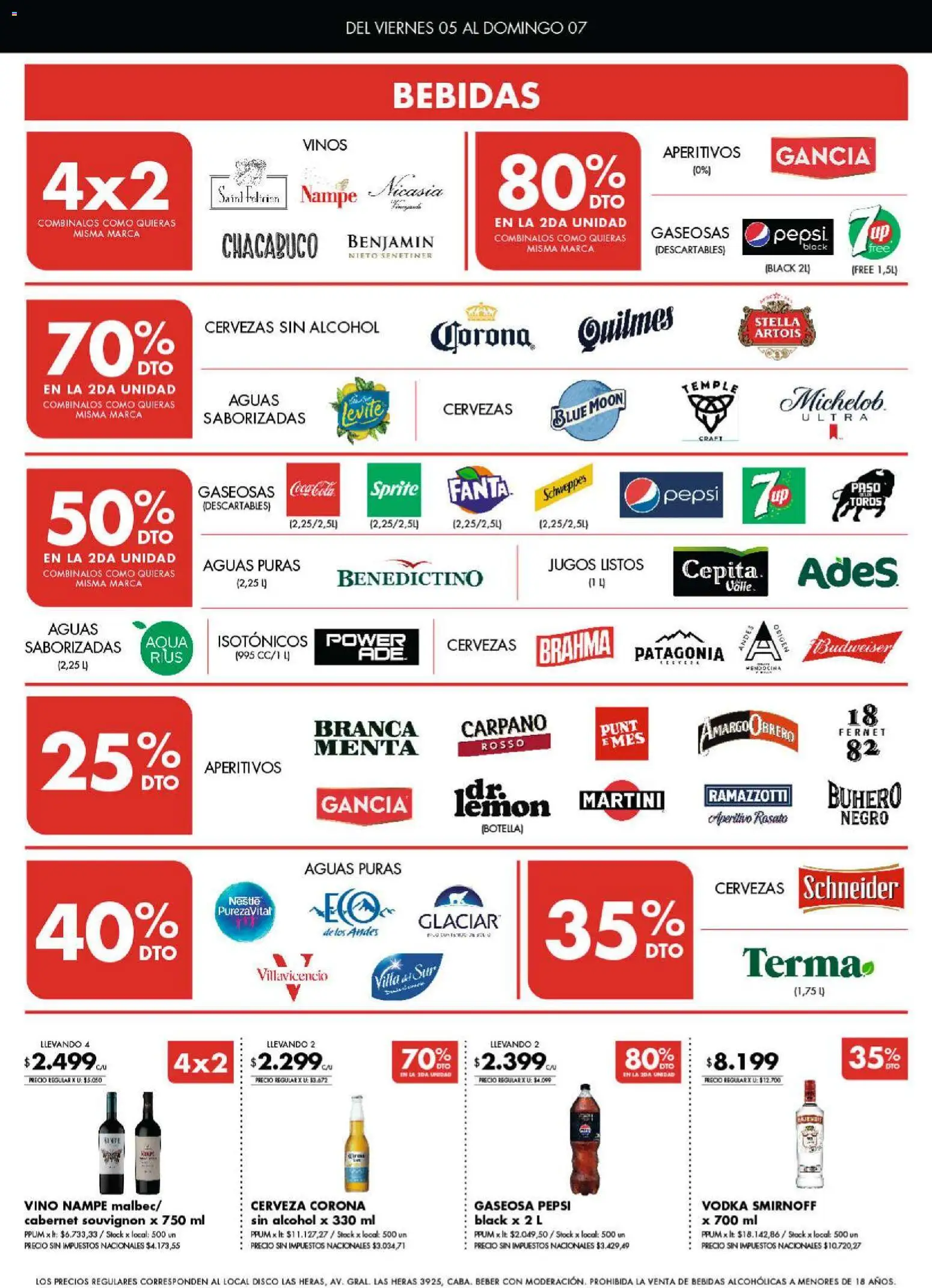 Disco ofertas │ válido desde el 04.06.2026 | Página: 5 | Productos: Disco, Botella, Fernet, Cerveza