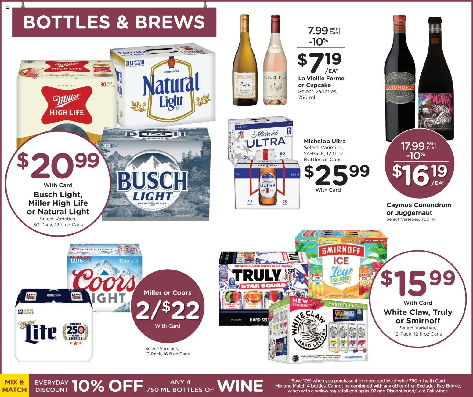 Kroger Weekly Ad - valid from 17.06.2026 | Page: 12 | Products: Wine, Water, Watermelon, Cupcake