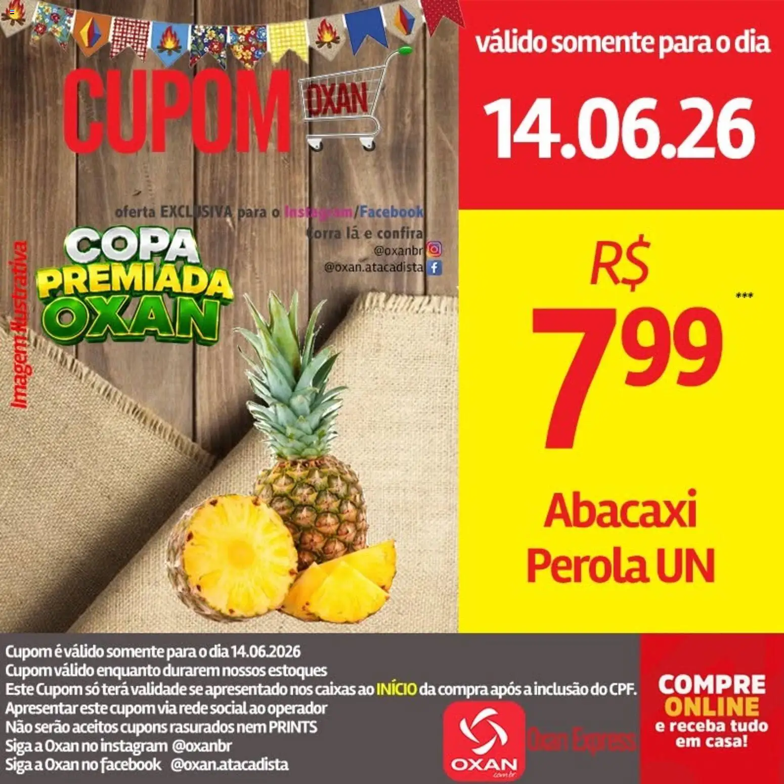 Oxan Atacadista Folheto - válido de 15.06.2026 | Página: 14 | Produtos: Copa, Abacaxi