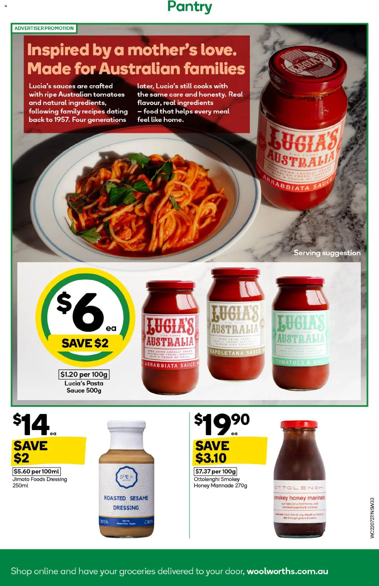 Woolworths catalogue - valid from 22/07/2026 | Page: 33 | Products: Tomatoes, Fish, Pasta, Chilli