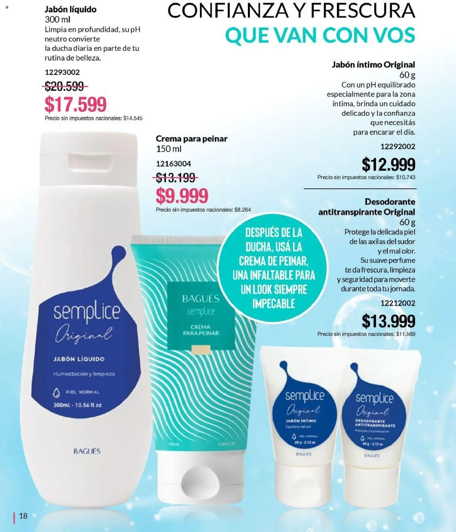 Bagués catálogo │ válido desde el 21/09/2026 | Página: 18 | Productos: Perfume, Jabón líquido, Té, Crema