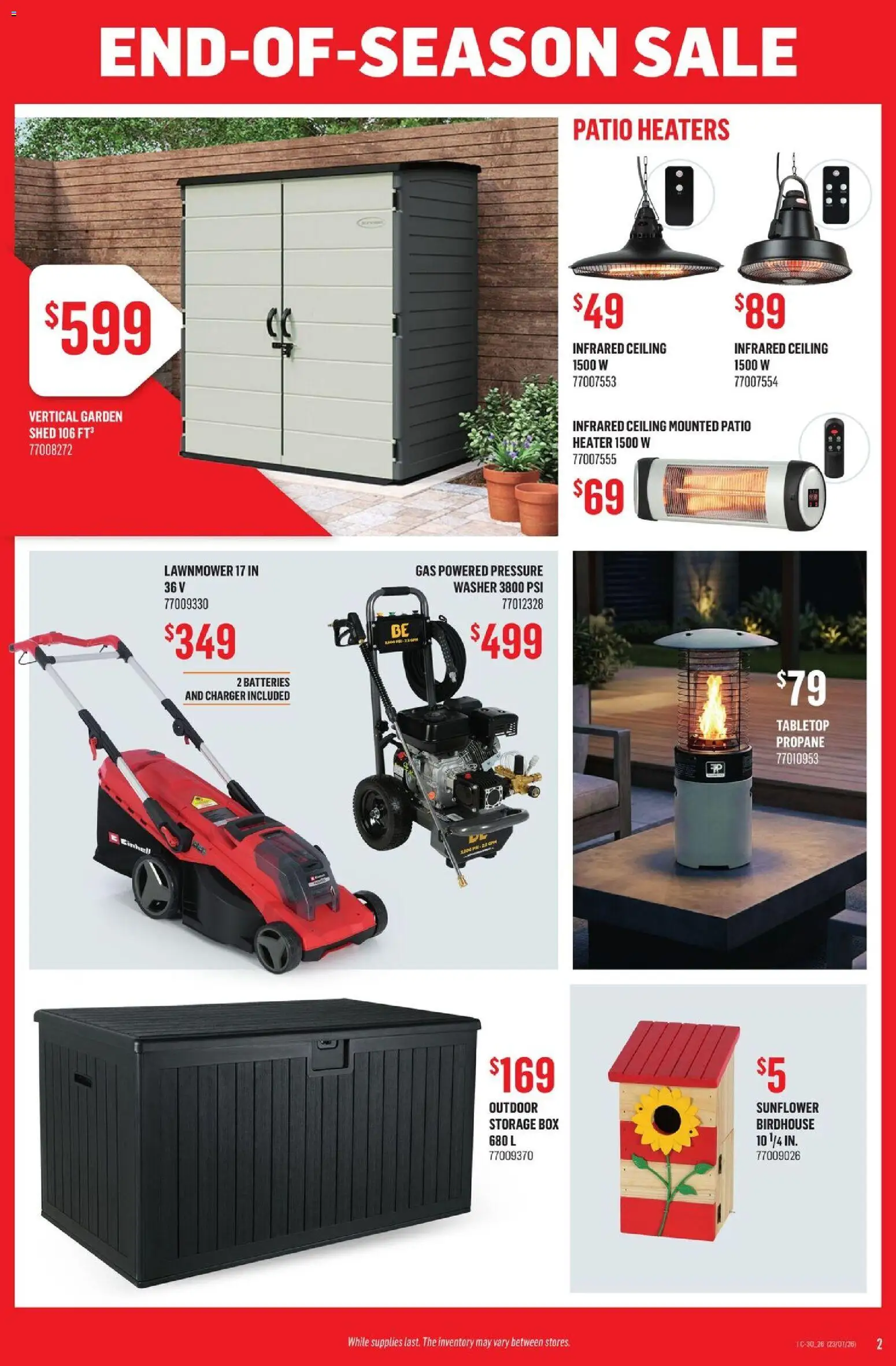 Canac flyer valid from Jul 23, 2026 | Page: 2 | Products: Box