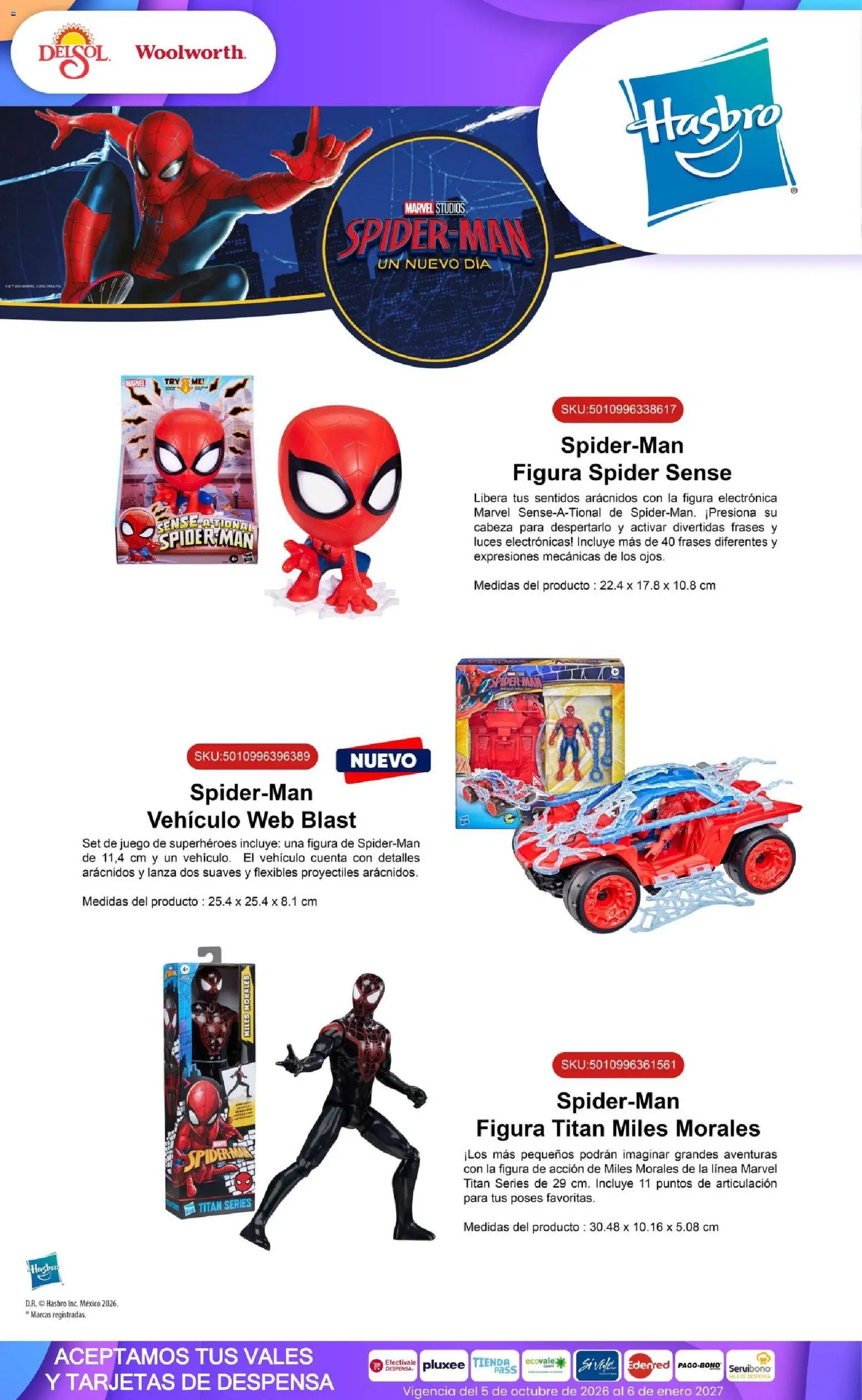 Nuevas ofertas de Del Sol y Woolworth válidas en toda la República Mexicana desde el 01/10/2026. ¡Encuentra las mejores ofertas en Del Sol y Woolworth catálogo El Castillo del Juguete! | Página: 138