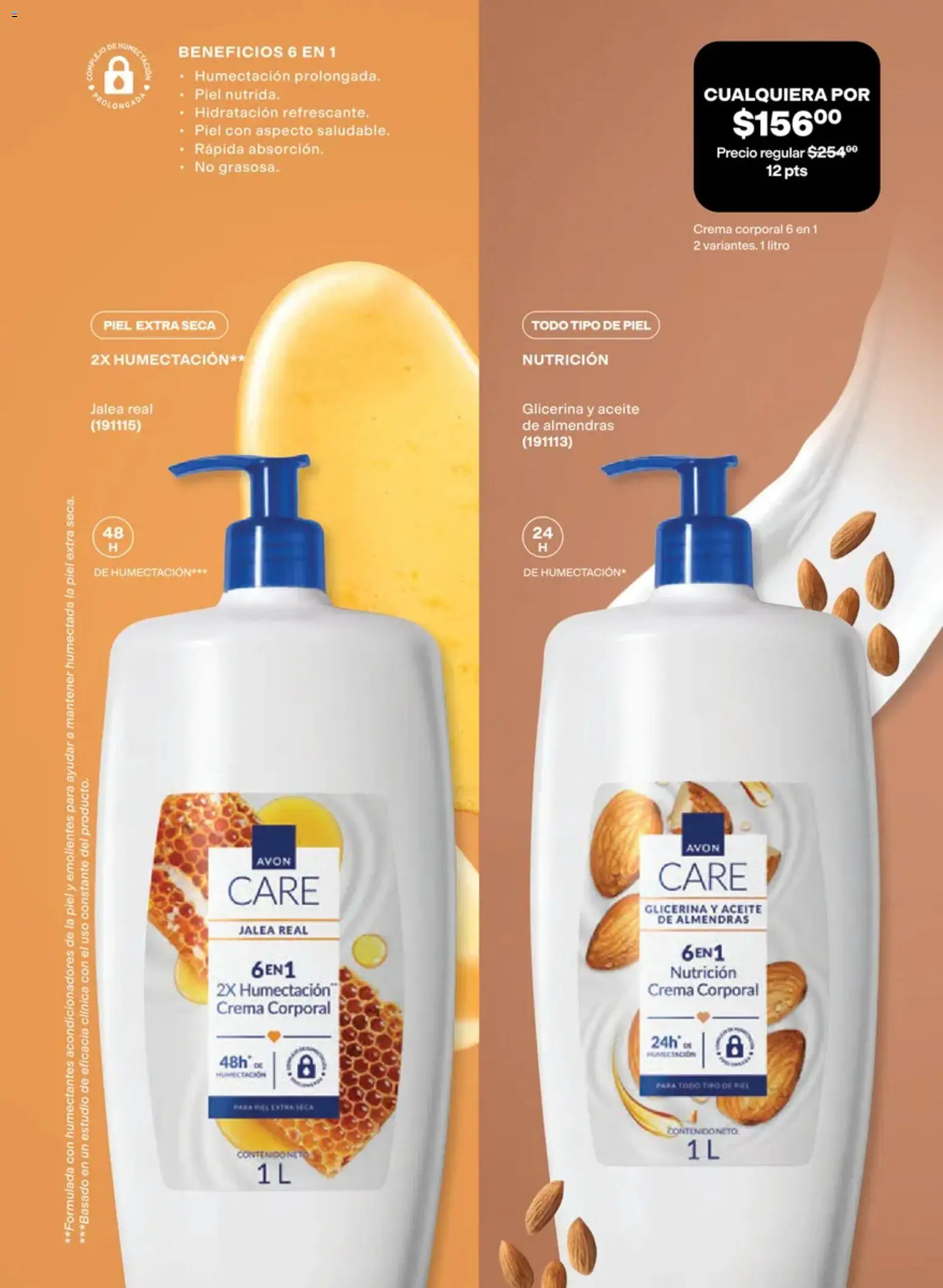 Nuevas ofertas de AVON válidas en toda la República Mexicana desde el 02/10/2026. ¡Encuentra las mejores ofertas en AVON campaña 15 2026! | Página: 123 | Productos: Almendras, Crema, Aceite, Crema corporal