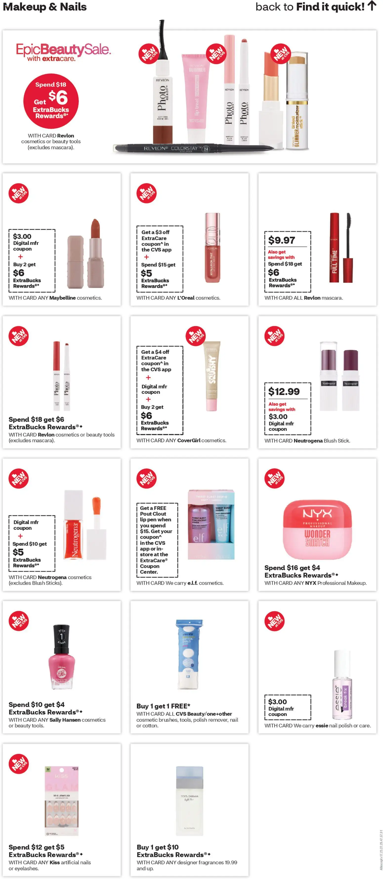 CVS Pharmacy Weekly Ad - FL - valid from 15.03.2026 | Page: 11 | Products: Nail, Blush, Eyeliner, Mask