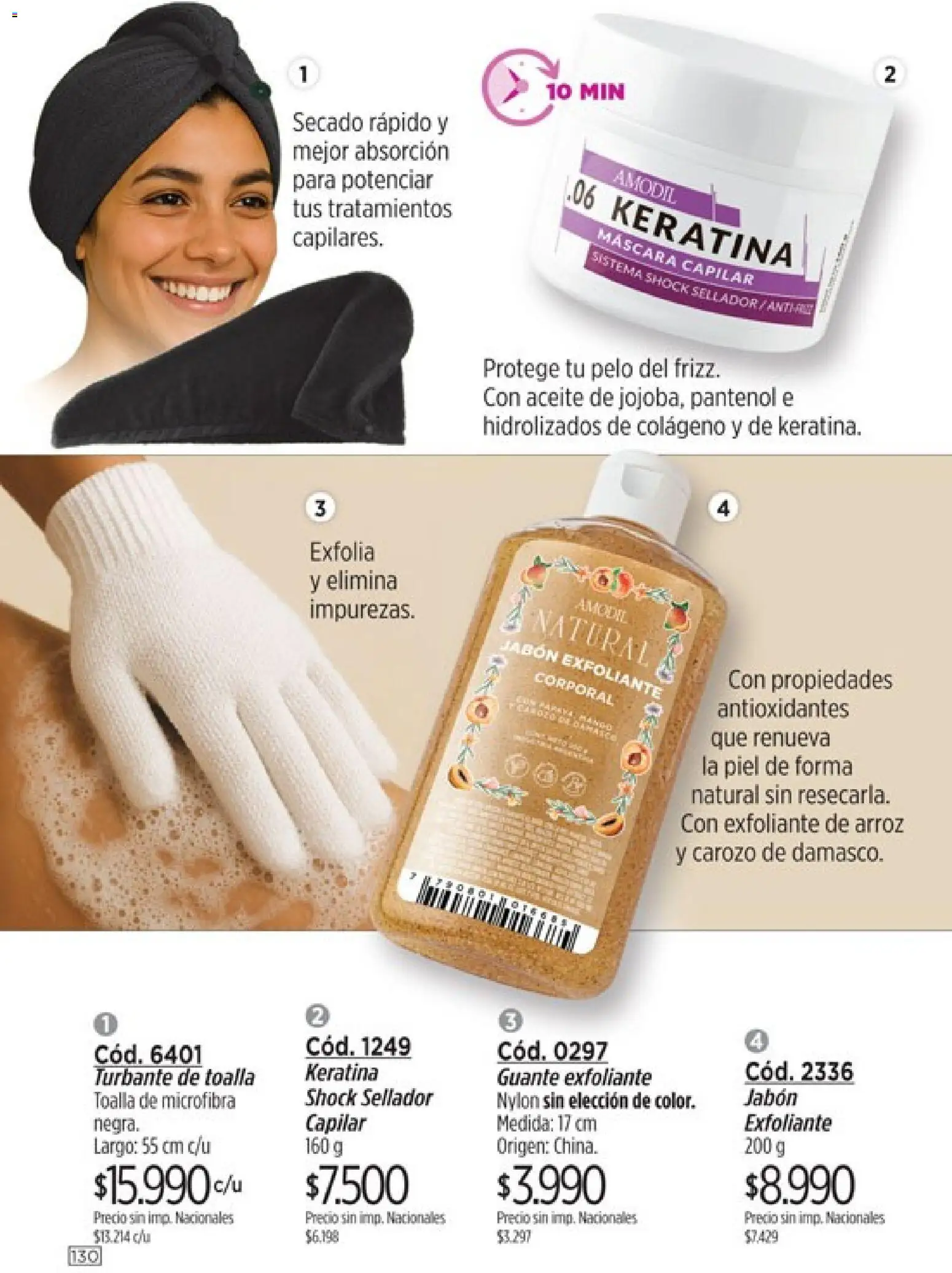 Catálogo Amodil Campaña 9 │ válido desde el 05.05.2026 | Página: 130 | Productos: Guante, Exfoliante corporal, Guante exfoliante, Arroz
