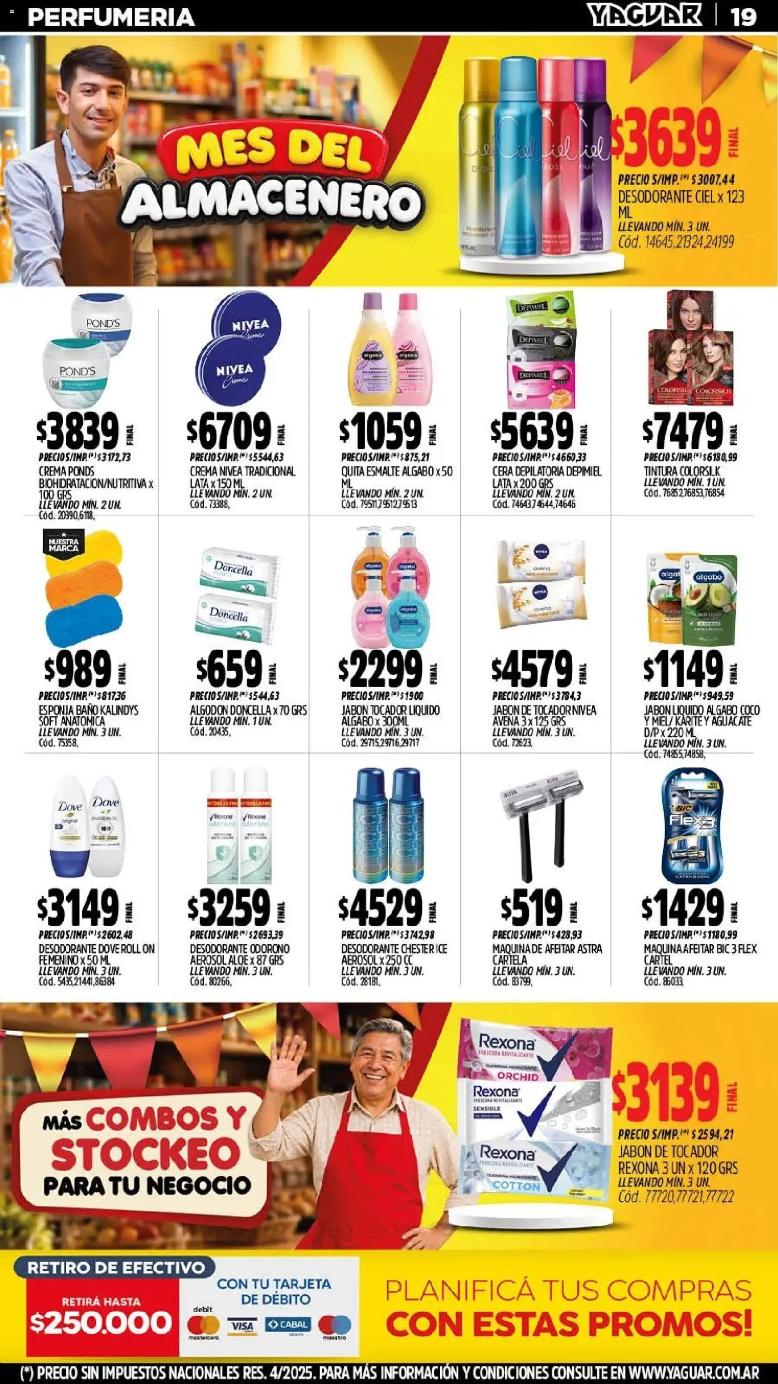 Yaguar - Oferta Semanal Neuquen │ válido desde el 28/09/2026 | Página: 19 | Productos: Jabón líquido, Esponja, Cera, Crema