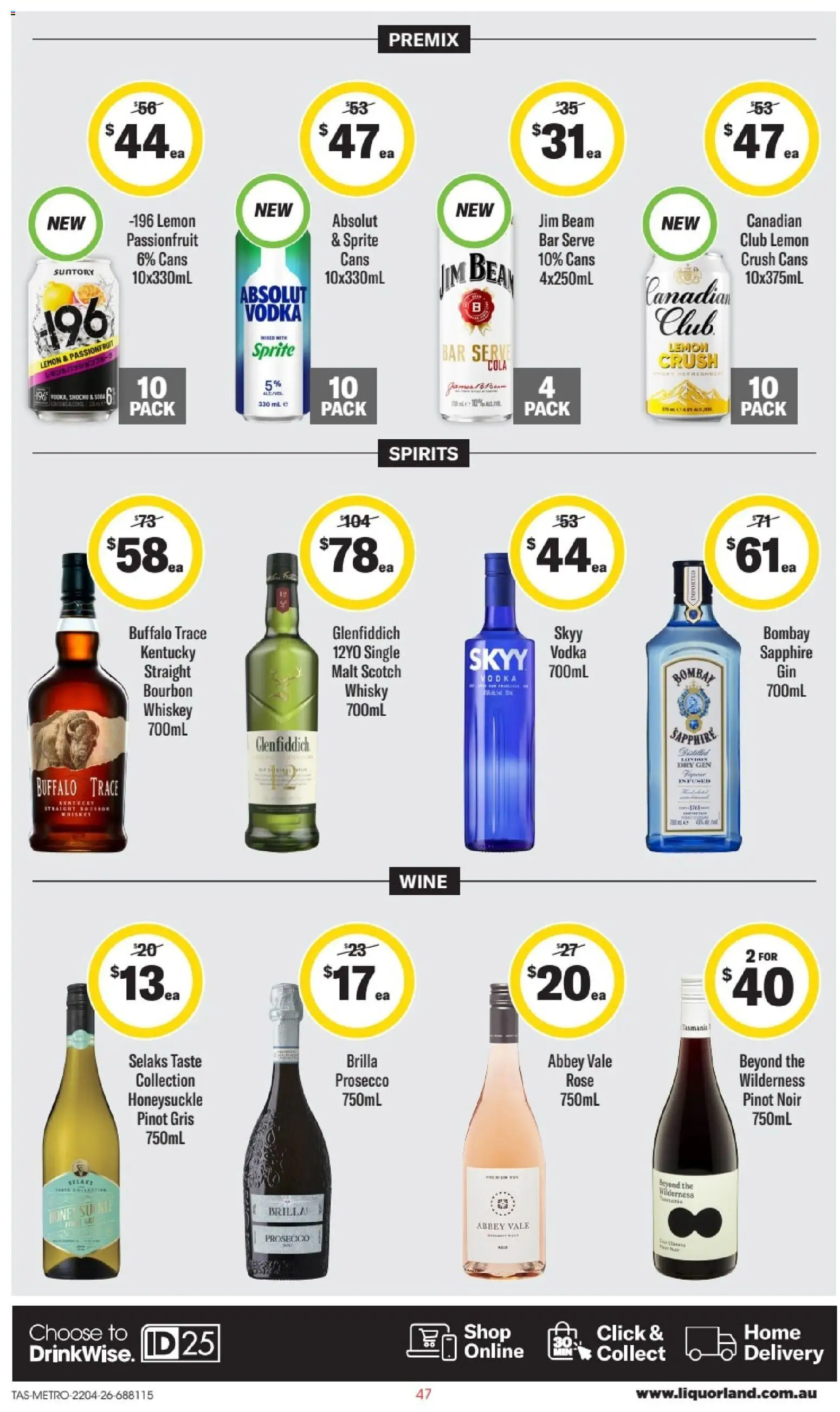 Liquorland catalogue - valid from 22.04.2026 | Page: 2 | Products: Wine, Bourbon, Passionfruit, Scotch