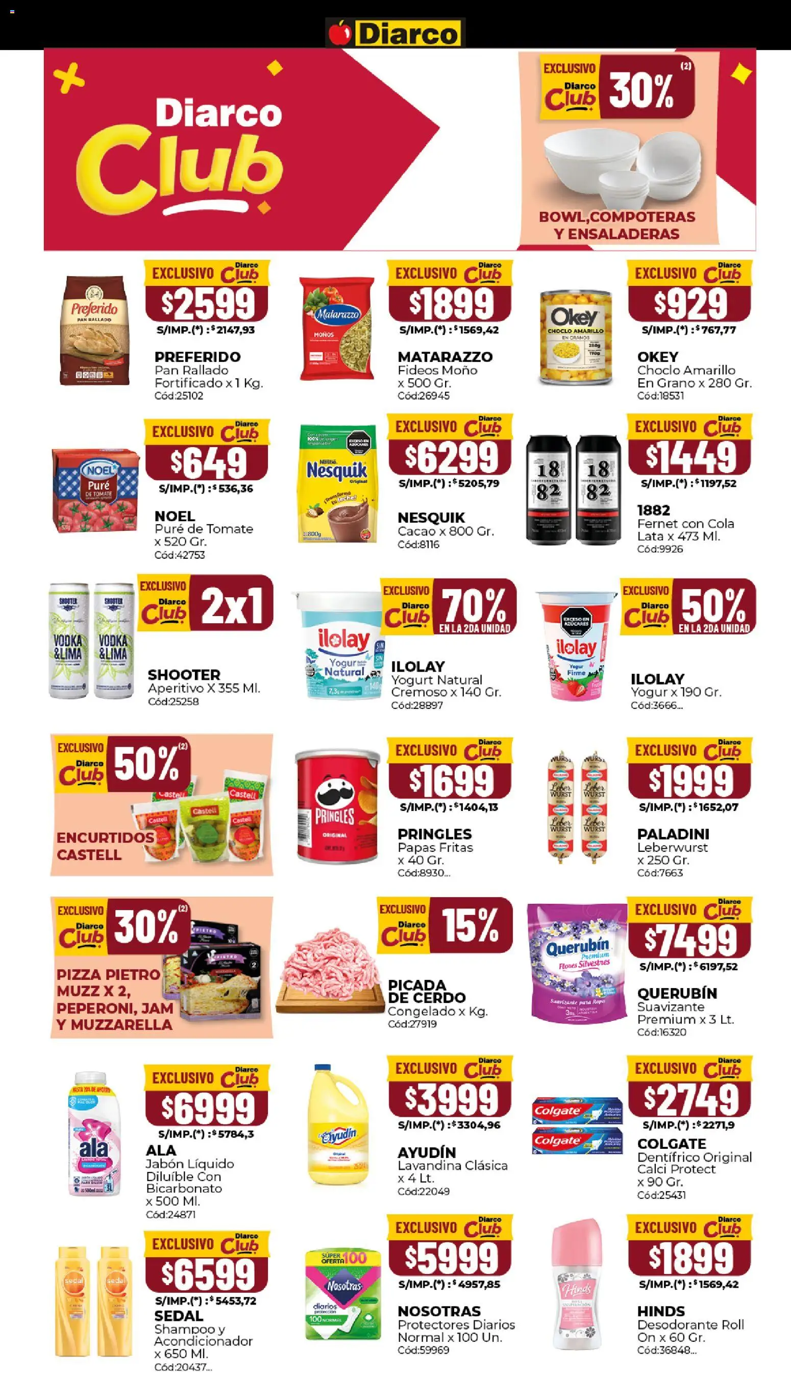 Diarco ofertas │ válido desde el 25.05.2026 | Página: 10 | Productos: Desodorante, Ropa, Cerdo, Cacao