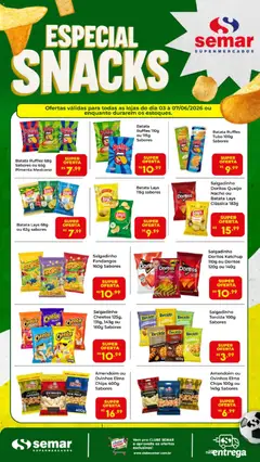 Semar Supermercado ofertas Snacks - Pré-Visualização do folheto da loja Semar Supermercado, válido de 03.06.2026