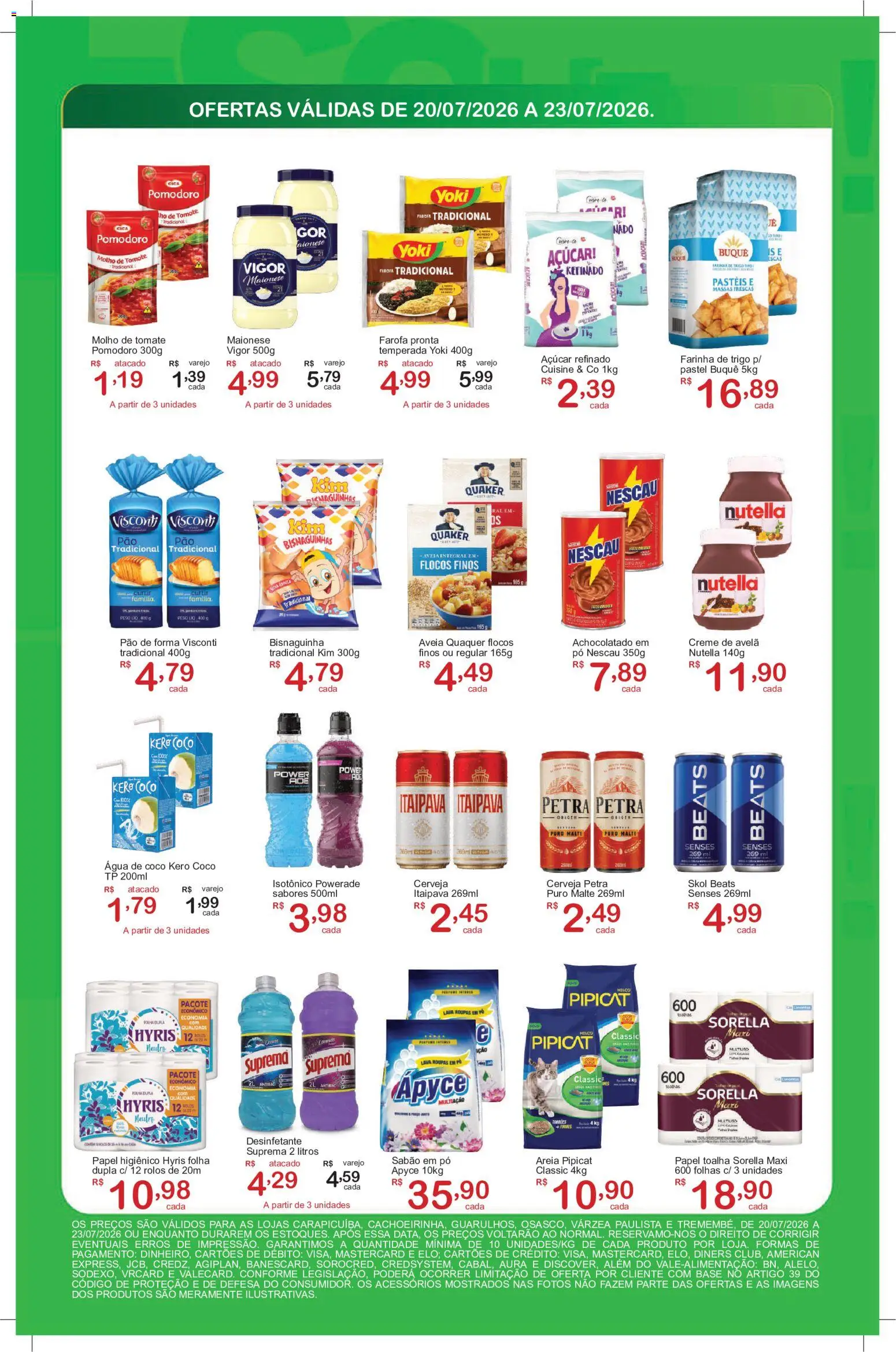 GIGA Atacado Folheto - válido de 20/07/2026 | Página: 2 | Produtos: Areia, Tomates, Creme, Avelã