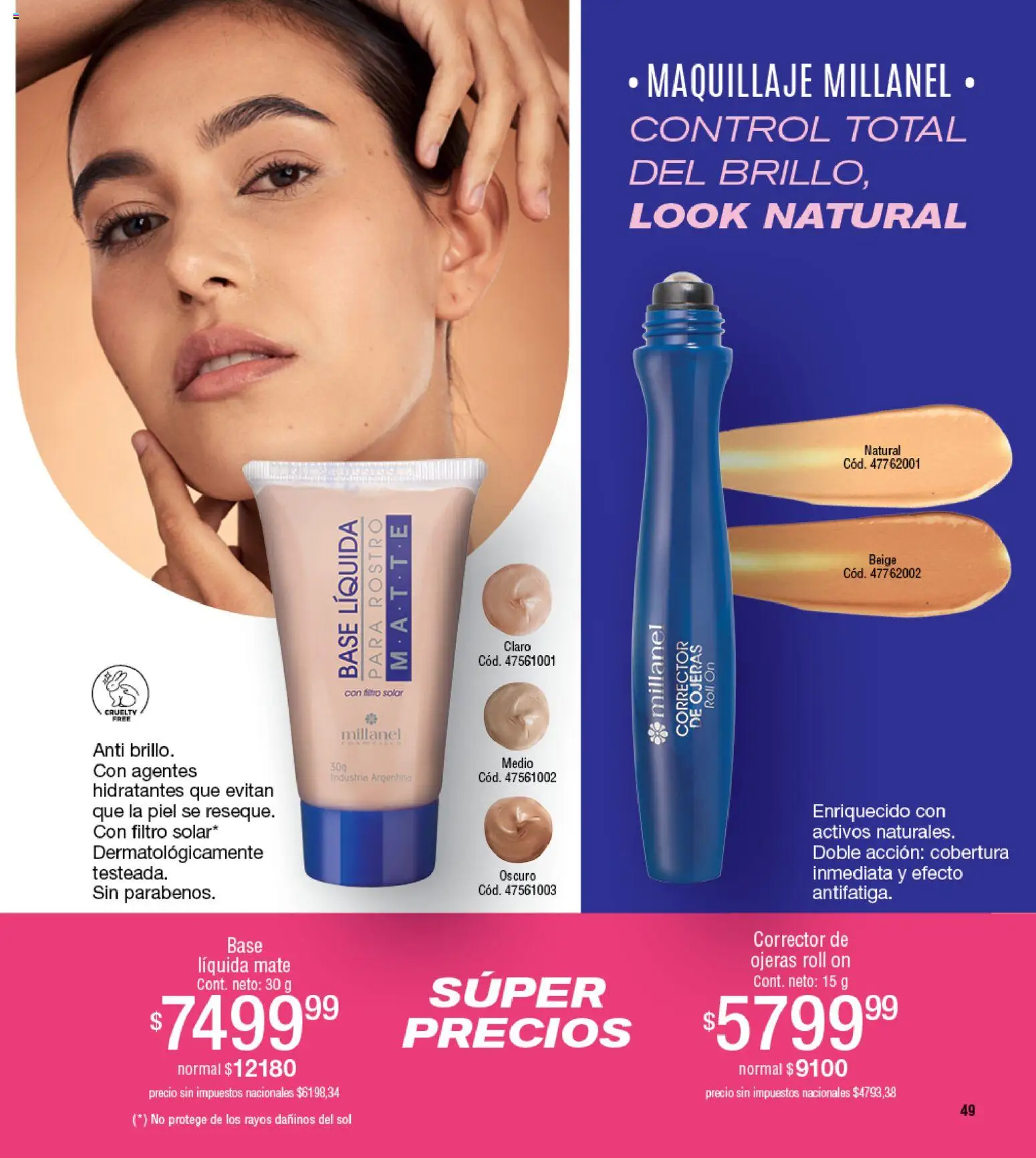Millanel - Catálogo │ válido desde el 27.04.2026 | Página: 49 | Productos: Mate, Maquillaje
