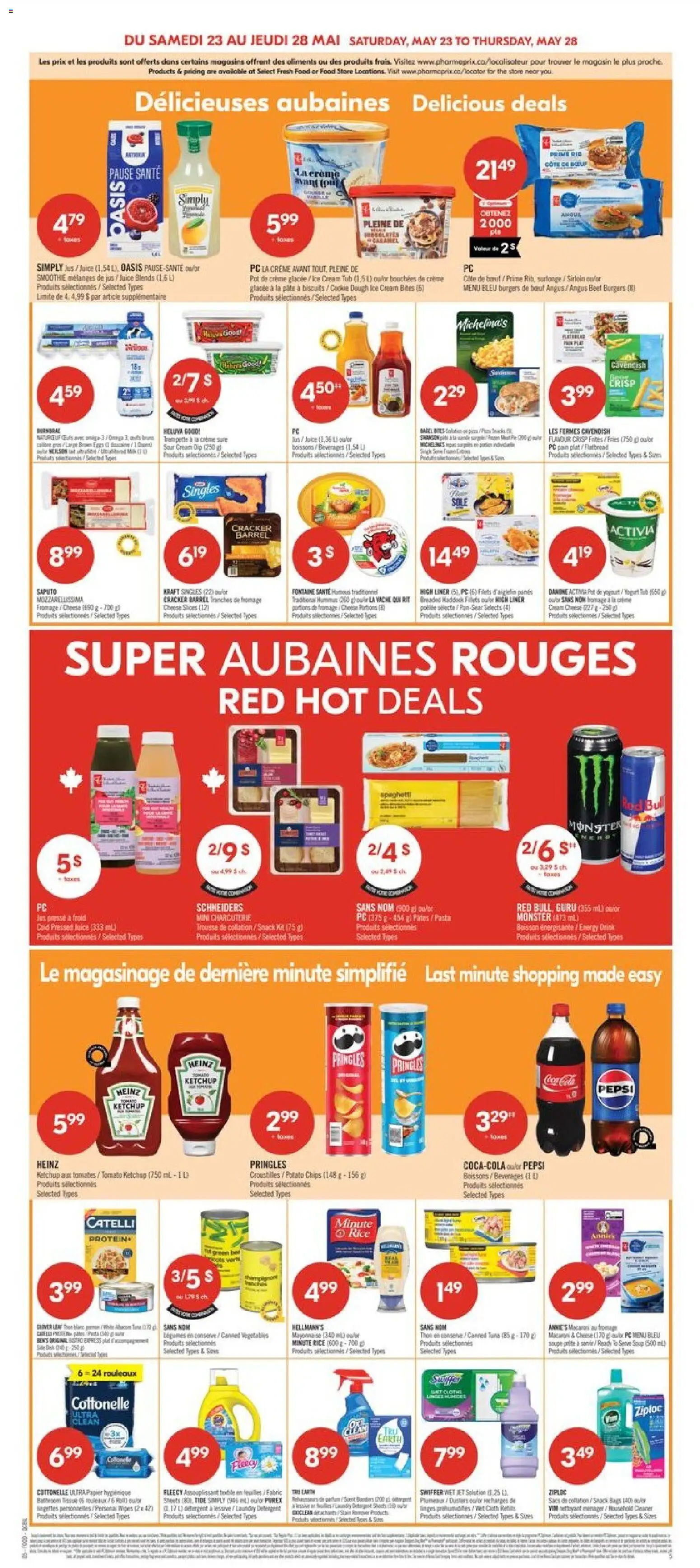 Pharmaprix flyer valid from 22.05.2026 | Page: 6 | Products: Rice, Beef, Shoes, Pizza
