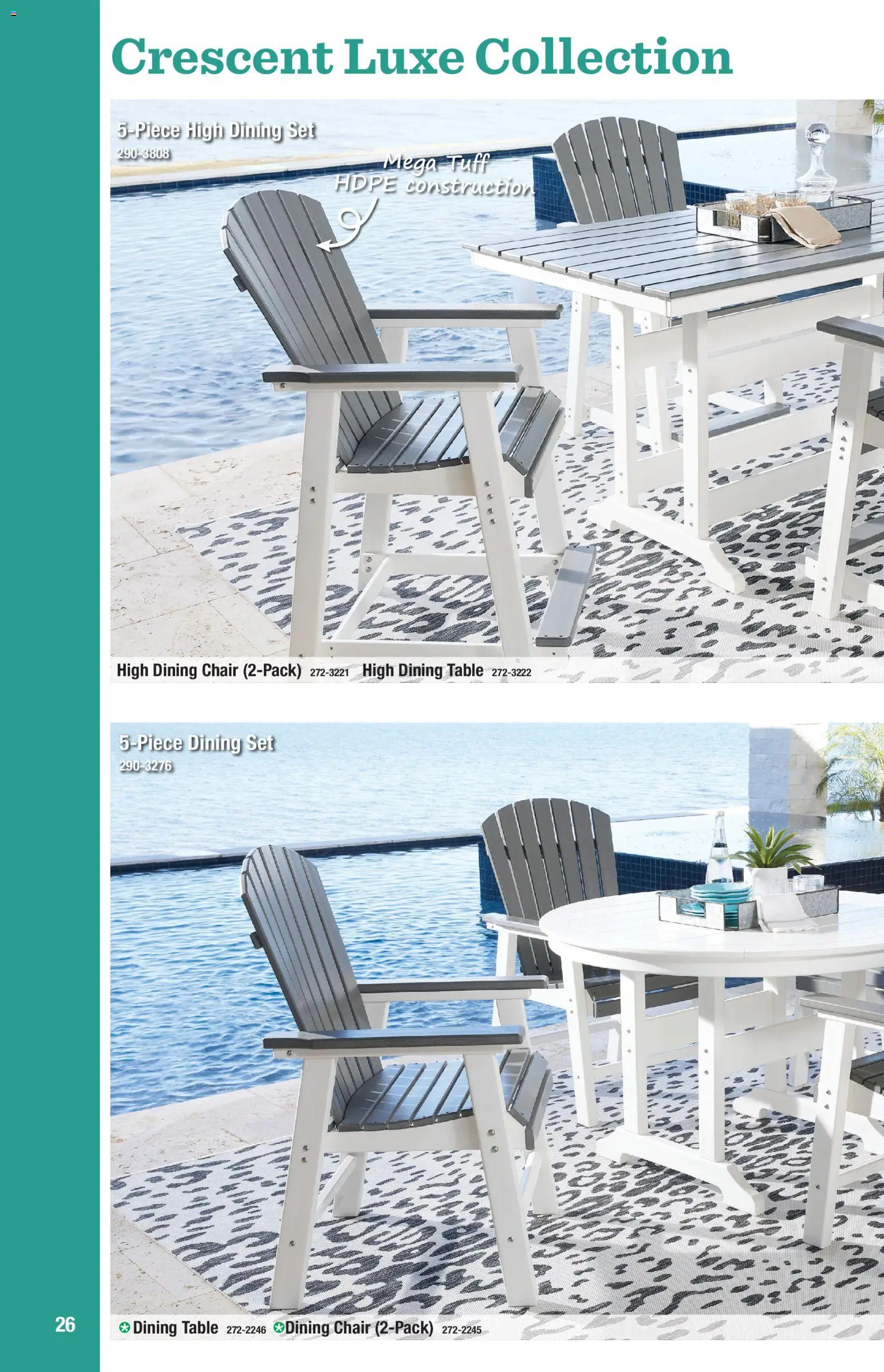 Menards Outdoor Living Catalogue - valid from 02/04/2026 | Page: 26 | Products: Table, Chair, Dining set, Dining chair