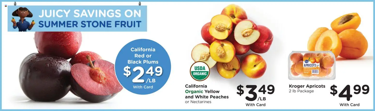 Kroger Weekly Ad - valid from 10.06.2026 | Page: 10 | Products: Peaches, Apricots