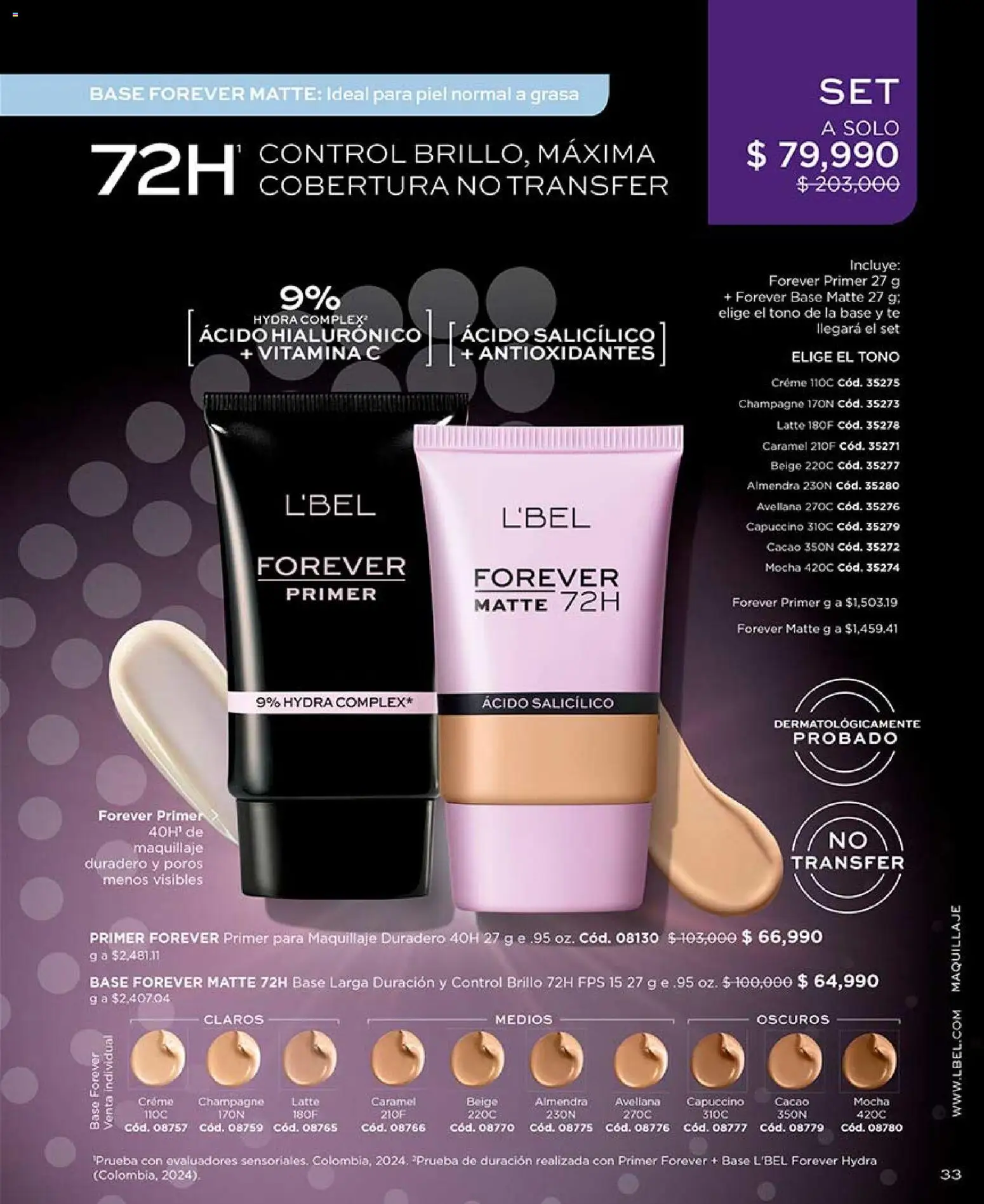 L'Bel revista - valida desde el 17.07.2026 | Página: 33 | Productos: Almendra, Individual, Brillo, Maquillaje
