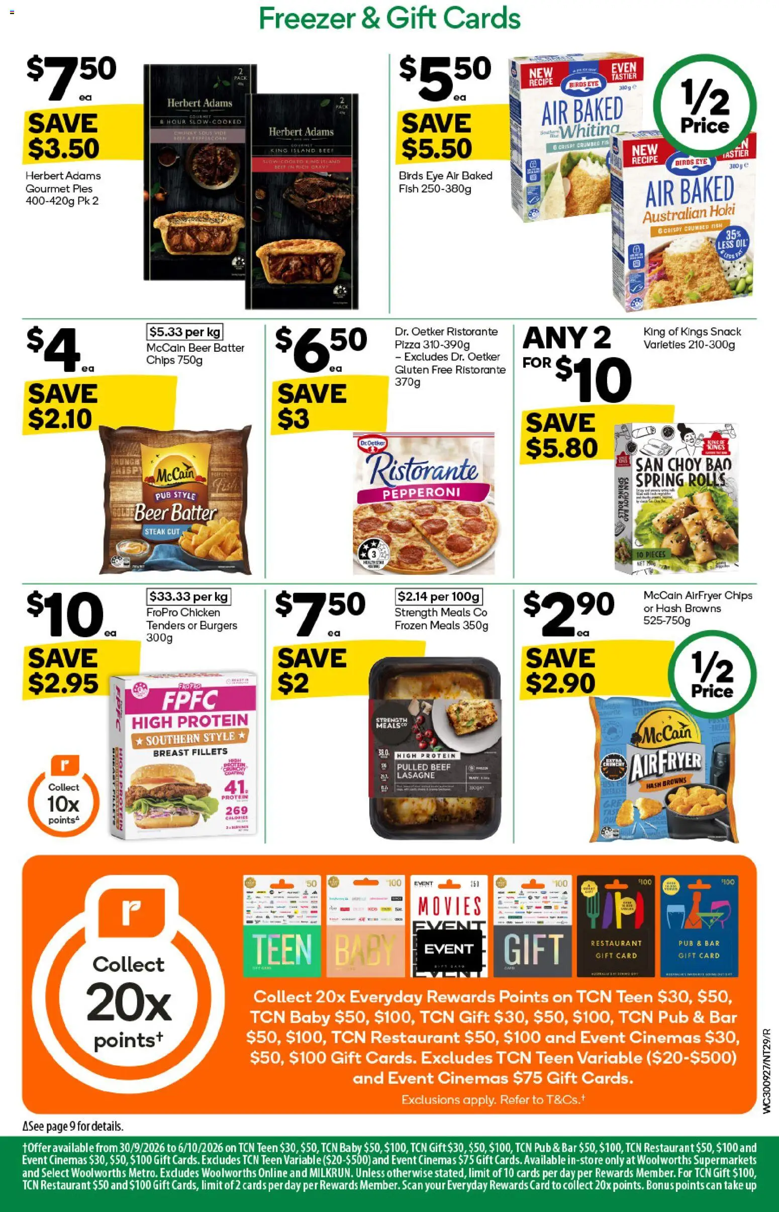 Woolworths catalogue - valid from 30/09/2026 | Page: 25 | Products: Protein, Oil, Chicken, Chips