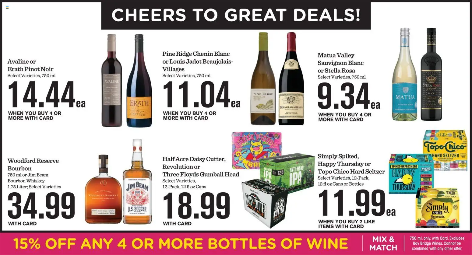 Mariano's Weekly Ad - valid from 10.06.2026 | Page: 12 | Products: Ridge, Wine, Bourbon, Whiskey