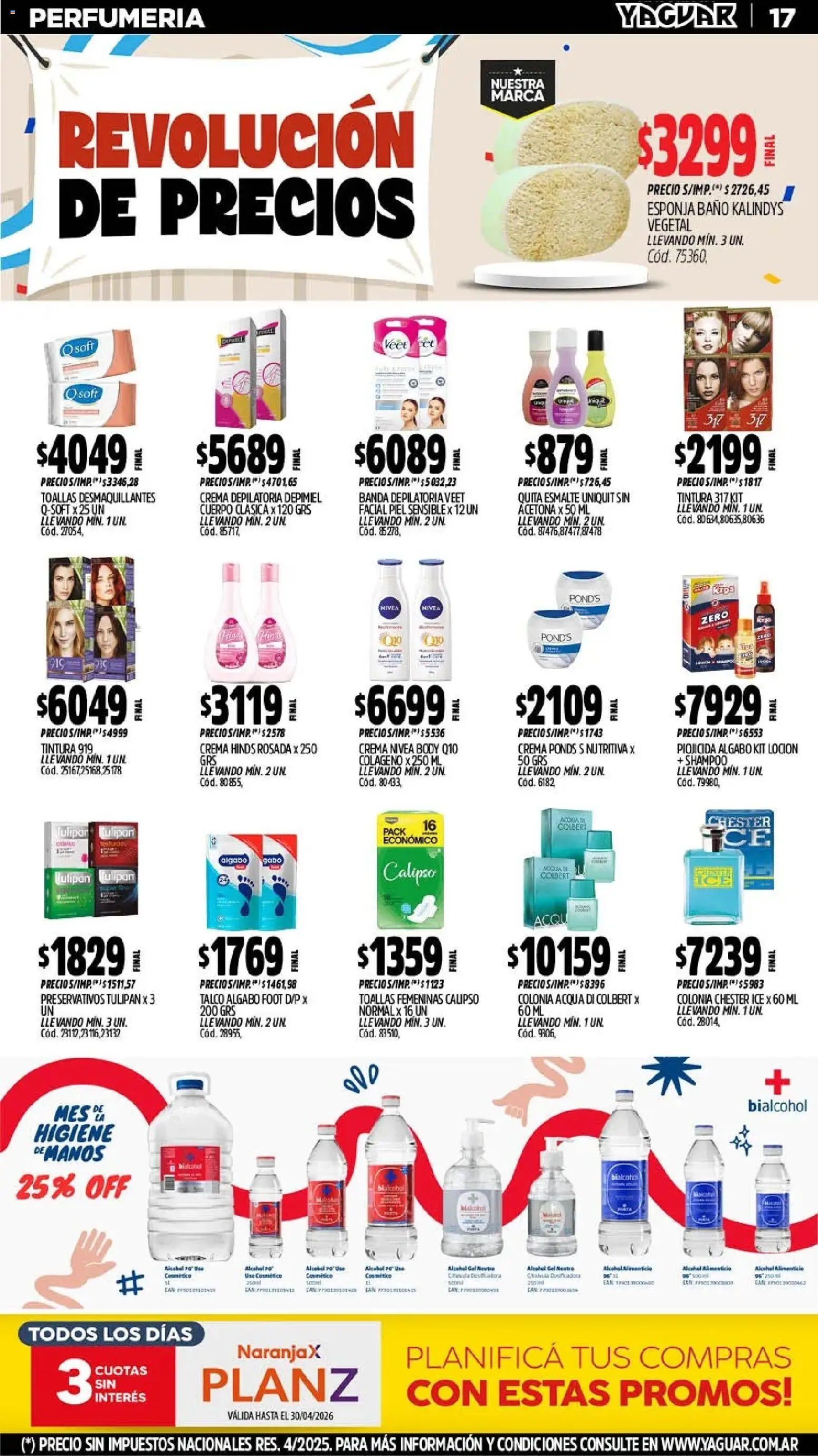 Yaguar - Oferta Semanal Parque Chacabuco │ válido desde el 25.05.2026 | Página: 16 | Productos: Body, Baño, Esponja, Preservativos