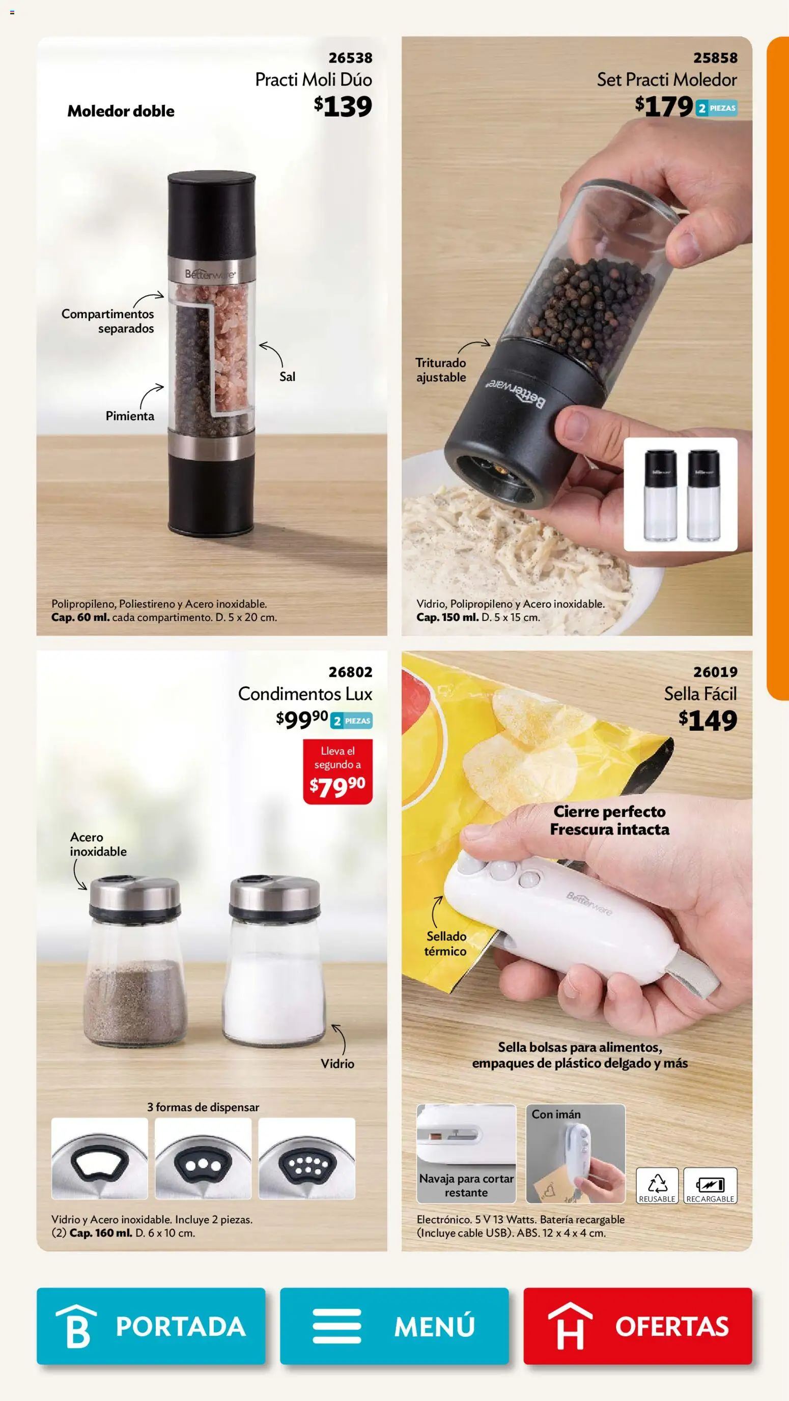 Nuevas ofertas de Betterware válidas en toda la República Mexicana desde el 02/11/2026. ¡Encuentra las mejores ofertas en Betterware campaña 11 2026! | Página: 43
