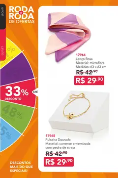 Jequiti - Revista 14/2026 - Pré-Visualização do folheto da loja Jequiti, válido de 01/10/2026 | Página: 42 | Produtos: Pulseira, Lenço