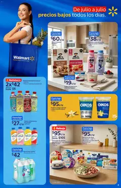 Vista previa de Walmart folleto, nuevo folleto de la tienda, válido en México a partir del 03.06.2026 | Página: 4 | Productos: Salchicha, Avena, Leche, Fresas