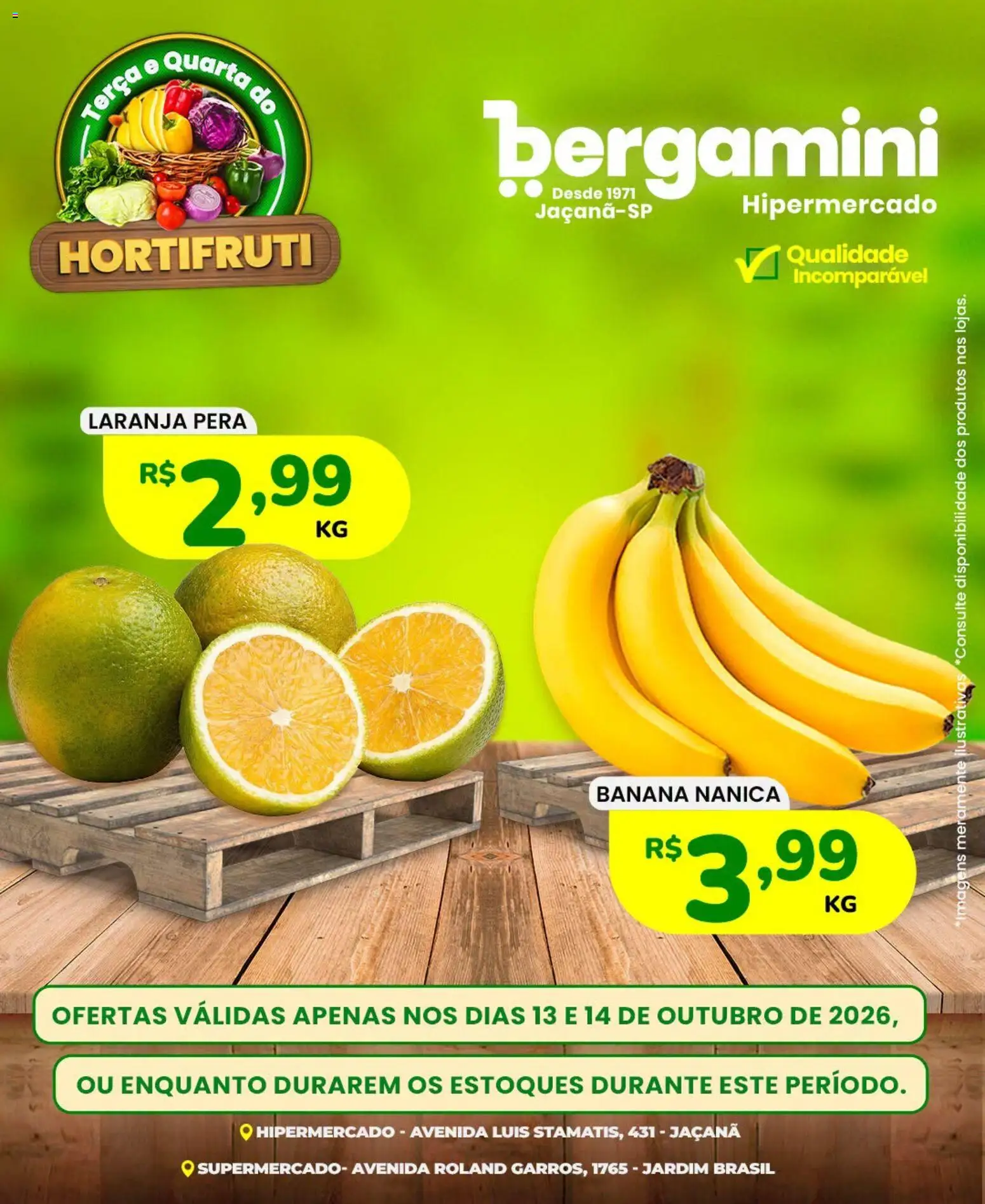 Supermercado Bergamini Folheto - válido de 13/10/2026 | Página: 1