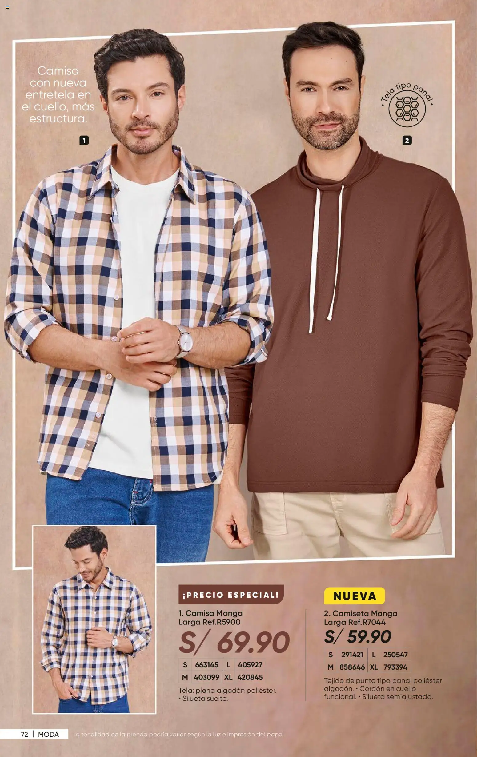 Catálogo Azzorti válido desde 27/07/2026 | Página: 74 | Productos: Cuello, Camisa, Algodón