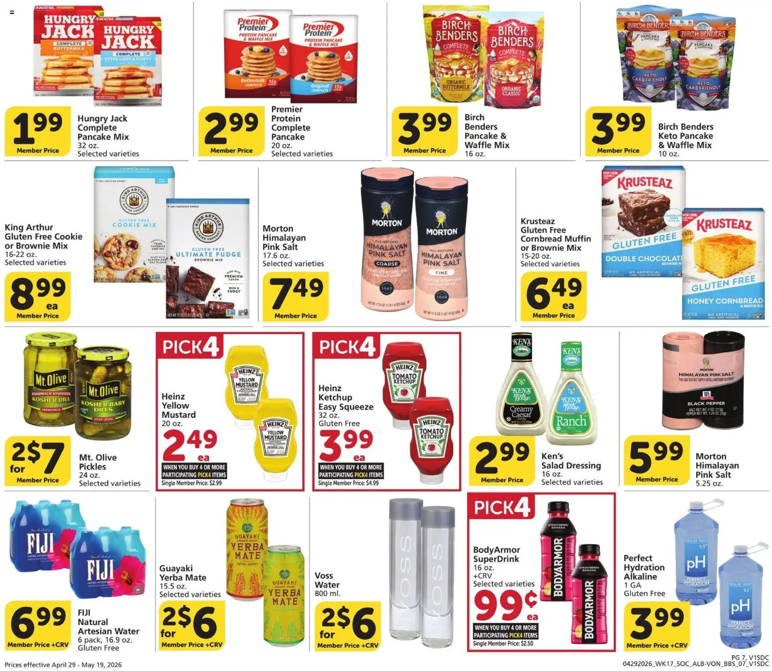 Vons Big Book of Savings - valid from 29.04.2026 | Page: 7 | Products: Water, Salt, Pepper, Dill