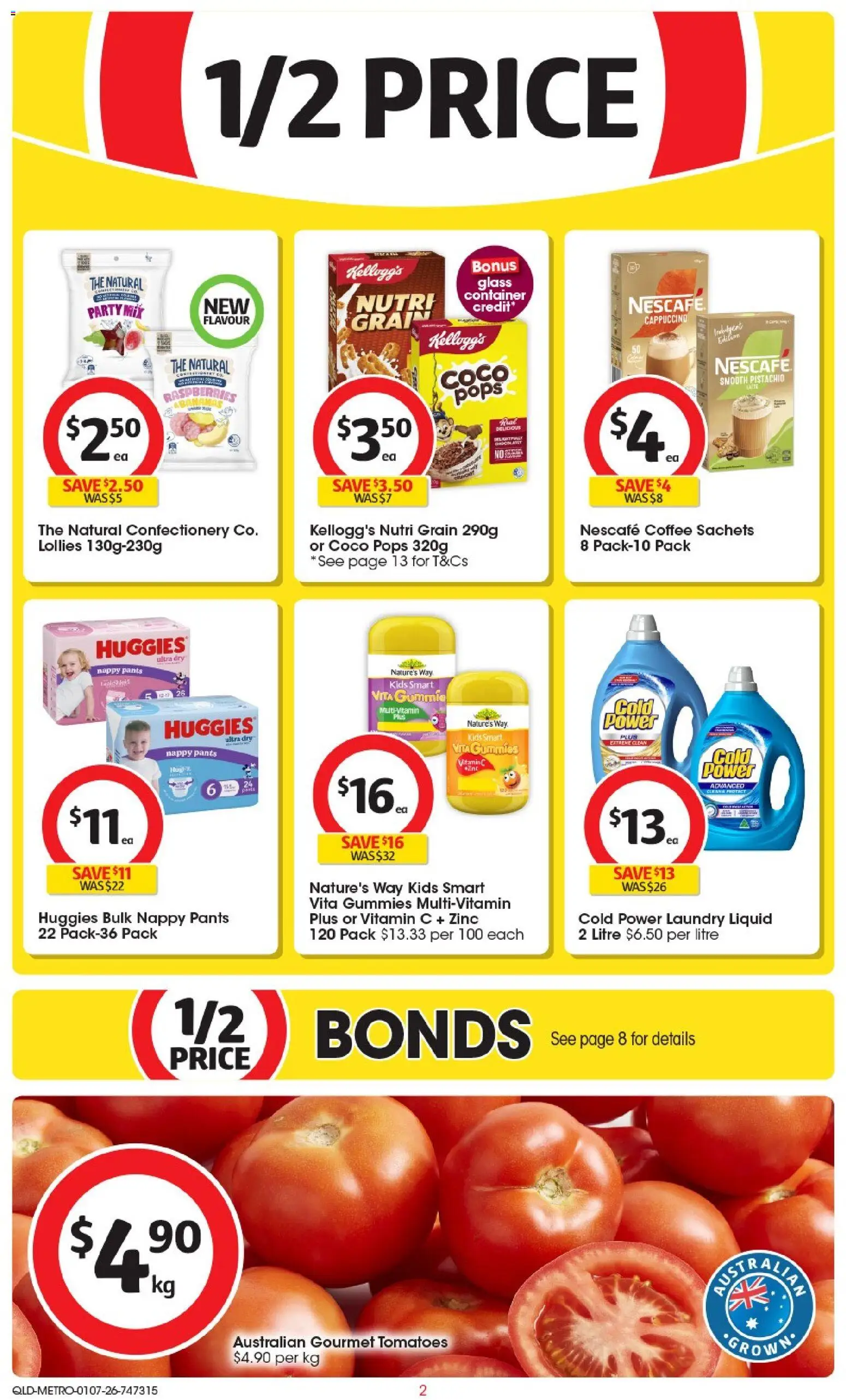 Coles catalogue - valid from 01/07/2026 | Page: 2 | Products: Lollies, Nescafe, Multivitamin, Zinc