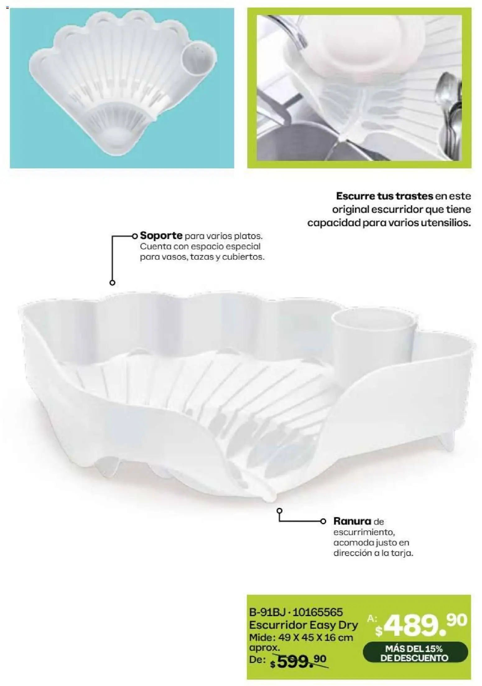 Nuevas ofertas de Tupperware válidas en toda la República Mexicana desde el 18/05/2026. ¡Encuentra las mejores ofertas en Tupperware catálogo! | Página: 39 | Productos: Escurridor
