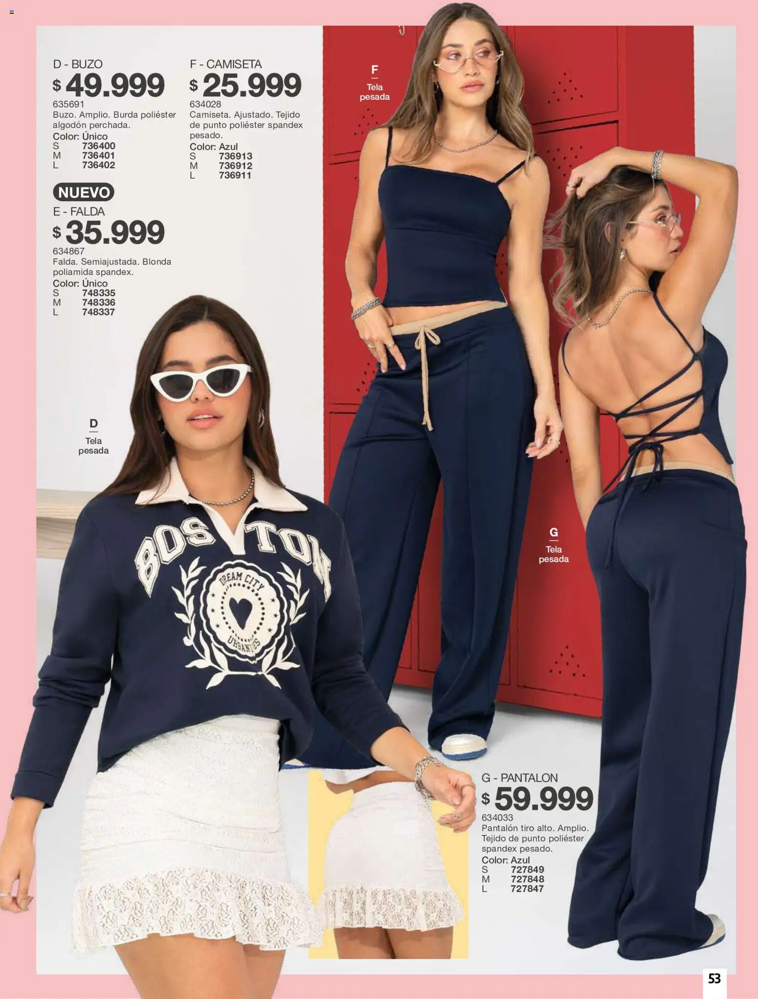 Carmel revista - valida desde el 01/07/2026 | Página: 53 | Productos: Algodón, Falda, Buzo, Camiseta