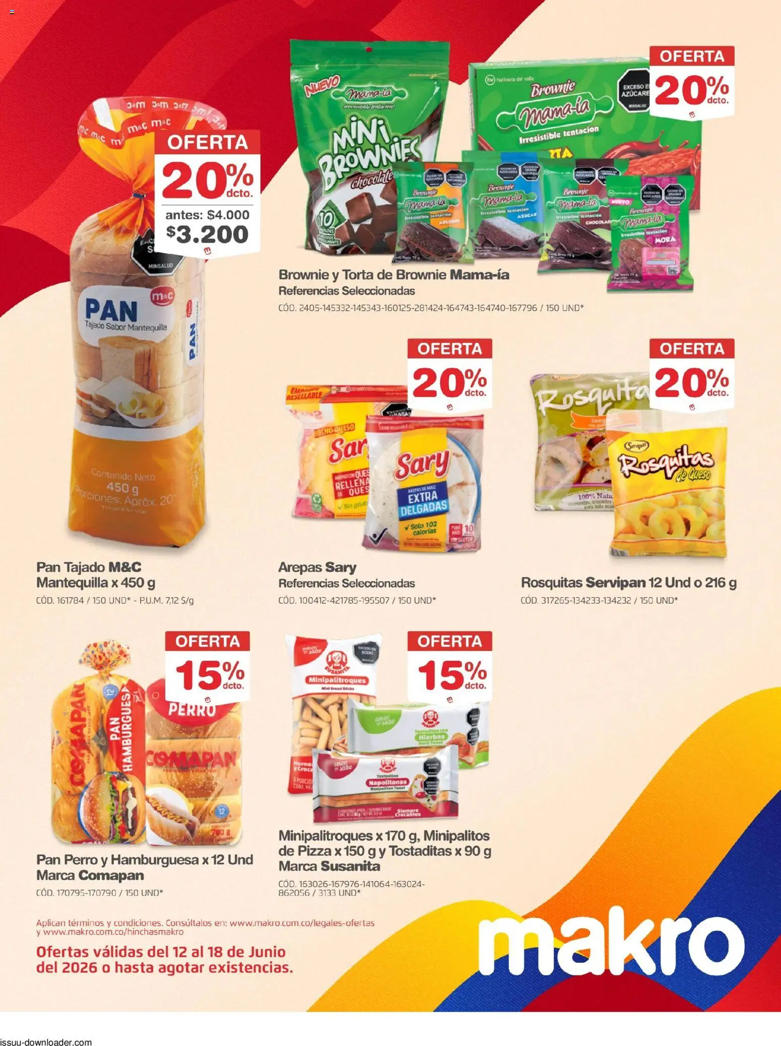 Makro revista - valida desde el 12.06.2026 | Página: 20 | Productos: Champaña, Maiz, Mantequilla, Pan