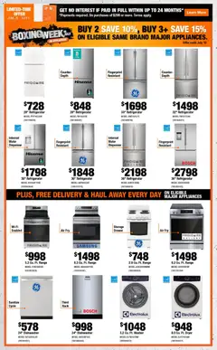 Preview of Home Depot weekly flyer / circulaire from shop Home Depot valid from Jun 25, 2026 | Page: 6 | Products: Refrigerator, Dryer, Dishwasher