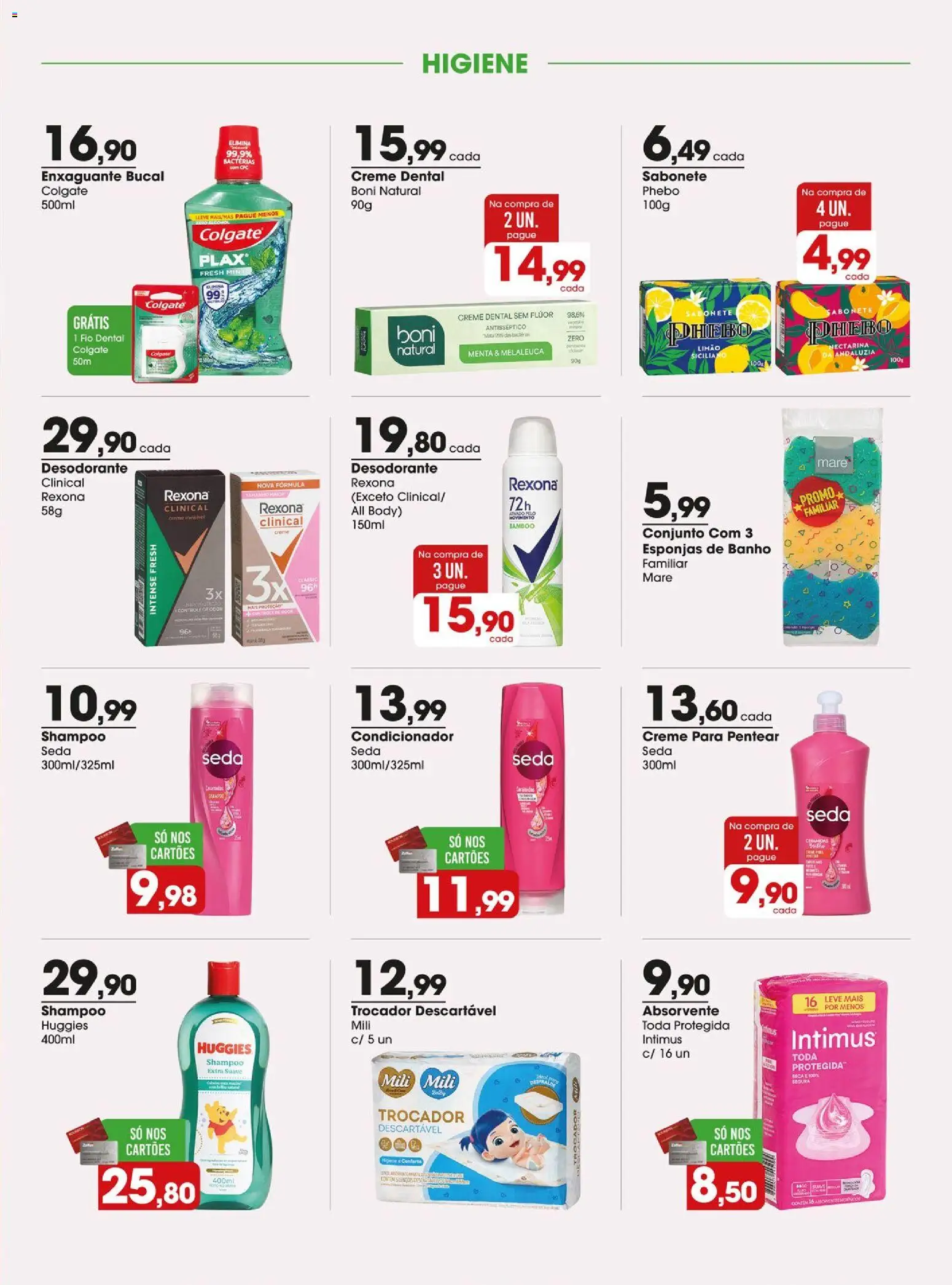 Zaffari Folheto - válido de 11/08/2026 | Página: 15 | Produtos: Enxaguante bucal, Sabonete, Fio dental, Creme para pentear