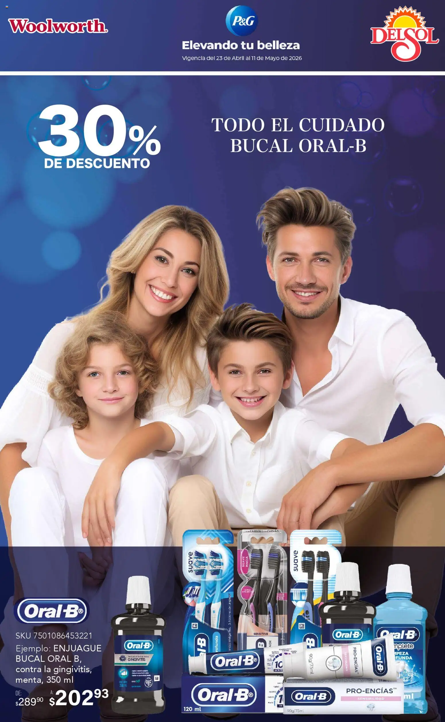 Nuevas ofertas de Del Sol y Woolworth válidas en toda la República Mexicana desde el 23.04.2026. ¡Encuentra las mejores ofertas en Del Sol y Woolworth katalog La Fiesta de la Belleza! | Página: 11 | Productos: Funda