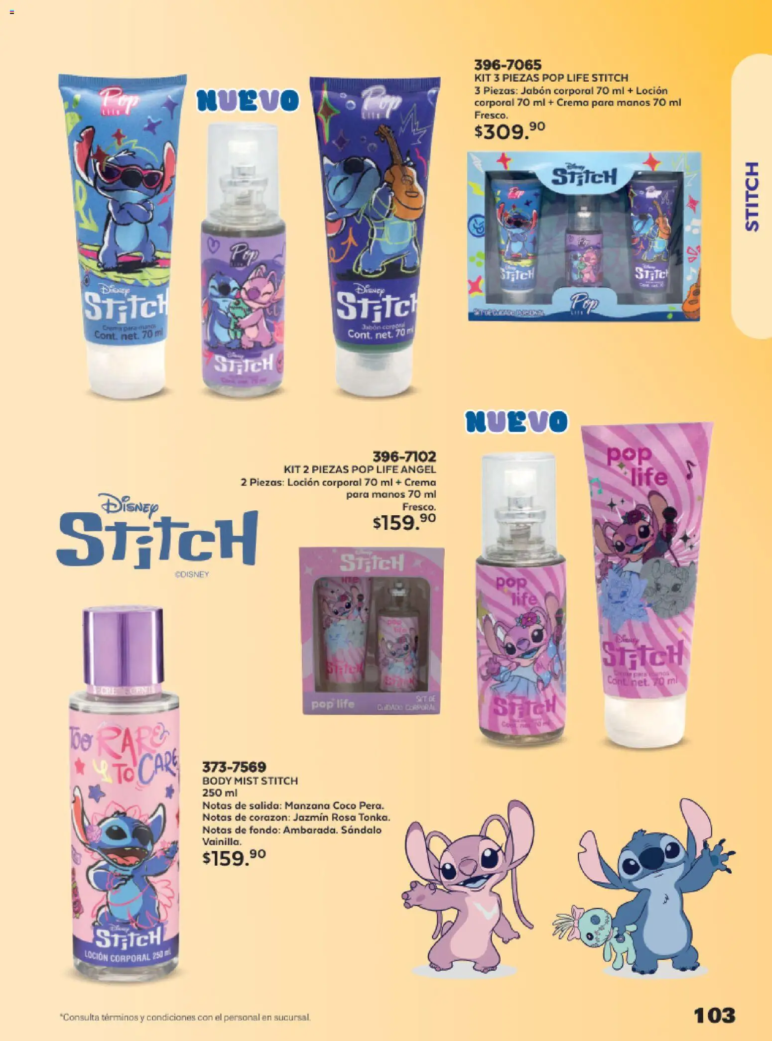 Nuevas ofertas de Andrea válidas en toda la República Mexicana desde el 24.05.2026. ¡Encuentra las mejores ofertas en Andrea catálogo Lo más divertindo en ropa! | Página: 103 | Productos: Manzana, Loción, Body, Jabón