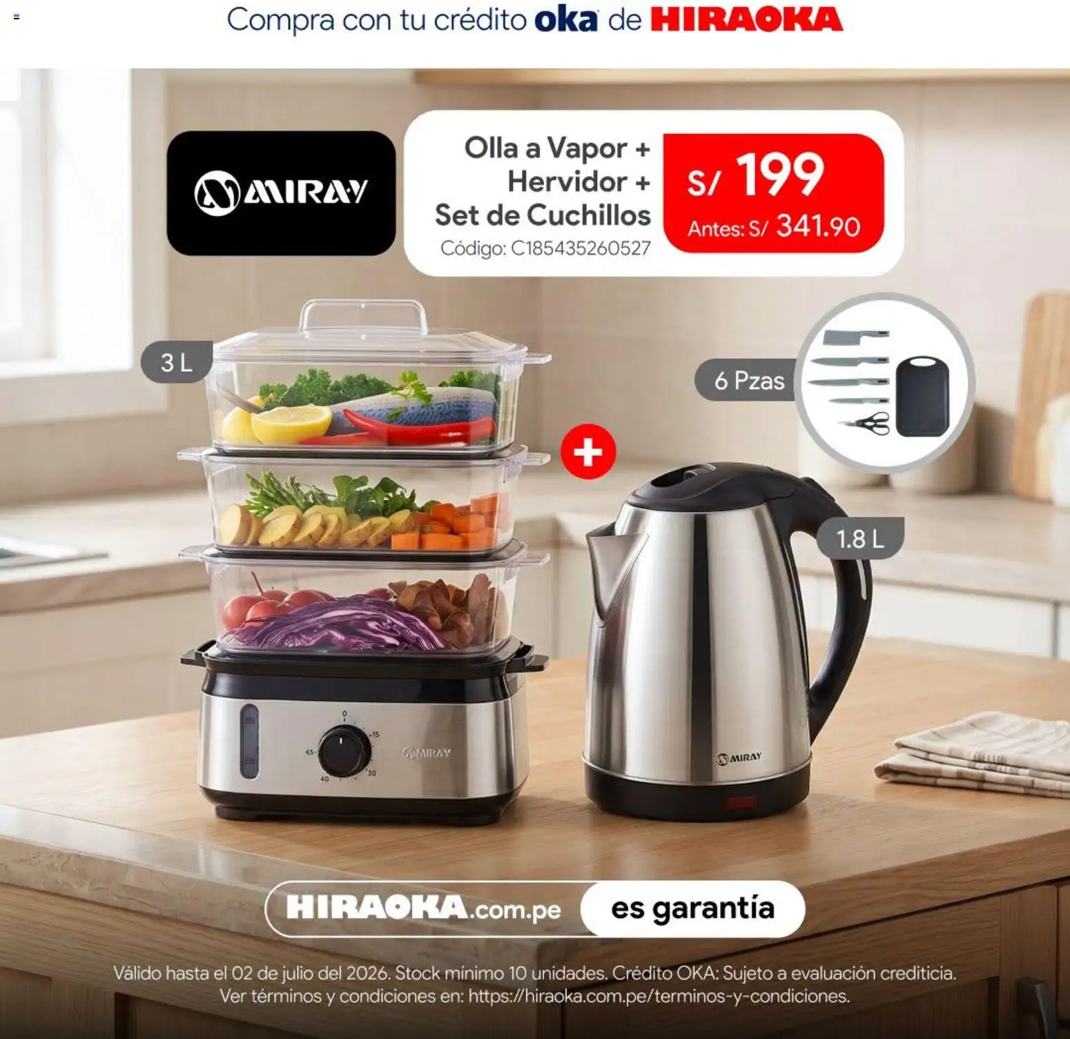 Catálogo Hiraoka válido desde 30/06/2026 | Página: 8 | Productos: Hervidor