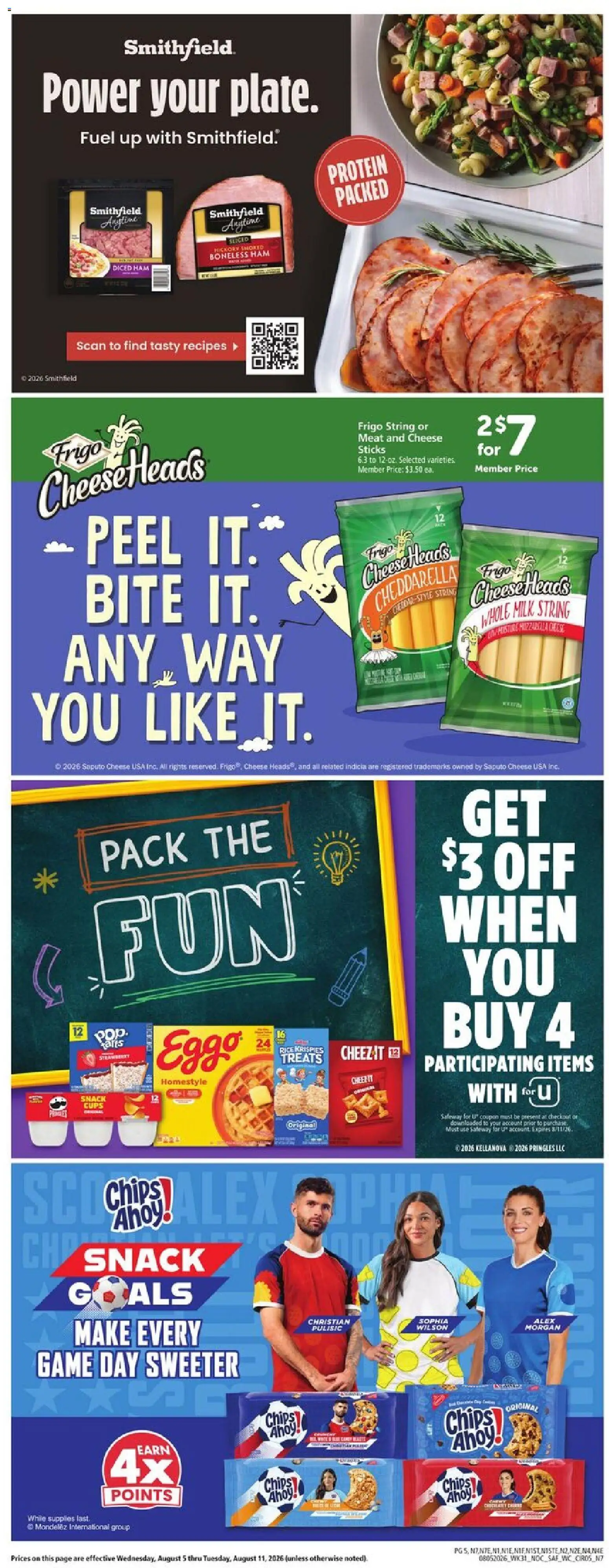 Safeway Weekly Ad - valid from 08/05/2026 | Page: 5 | Products: Wc, Milk, Cheese, Ham