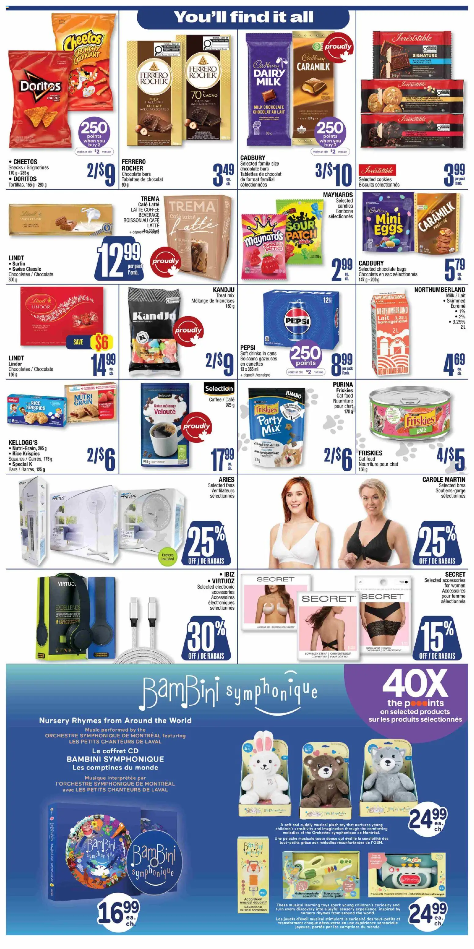 Jean Coutu flyer valid from Aug 13, 2026 | Page: 10 | Products: Cookies, Pepsi, Eggs, Chocolate