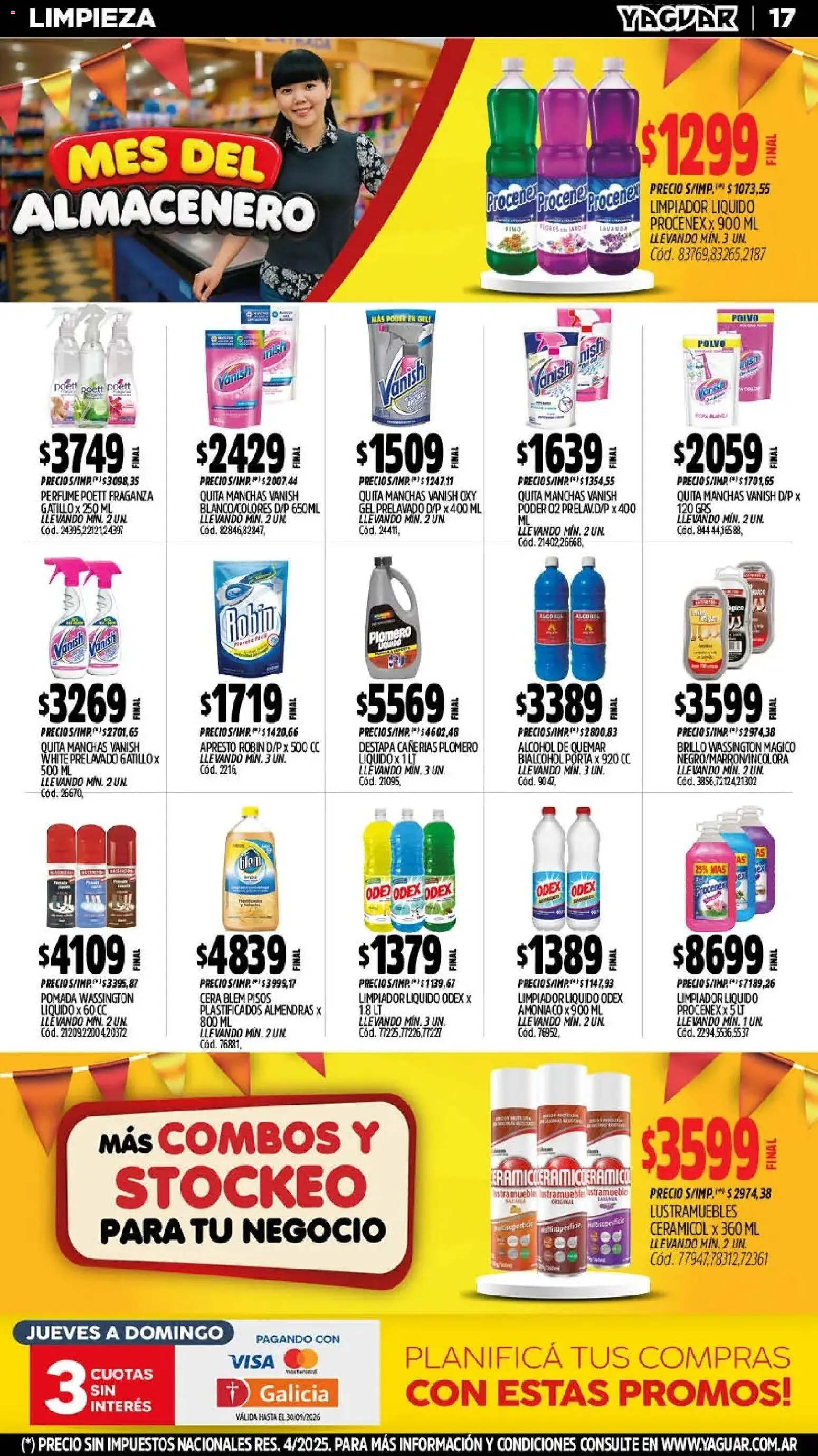Yaguar - Oferta Semanal Mendoza │ válido desde el 21/09/2026 | Página: 17 | Productos: Pomada, Flores, Almendras, Cera