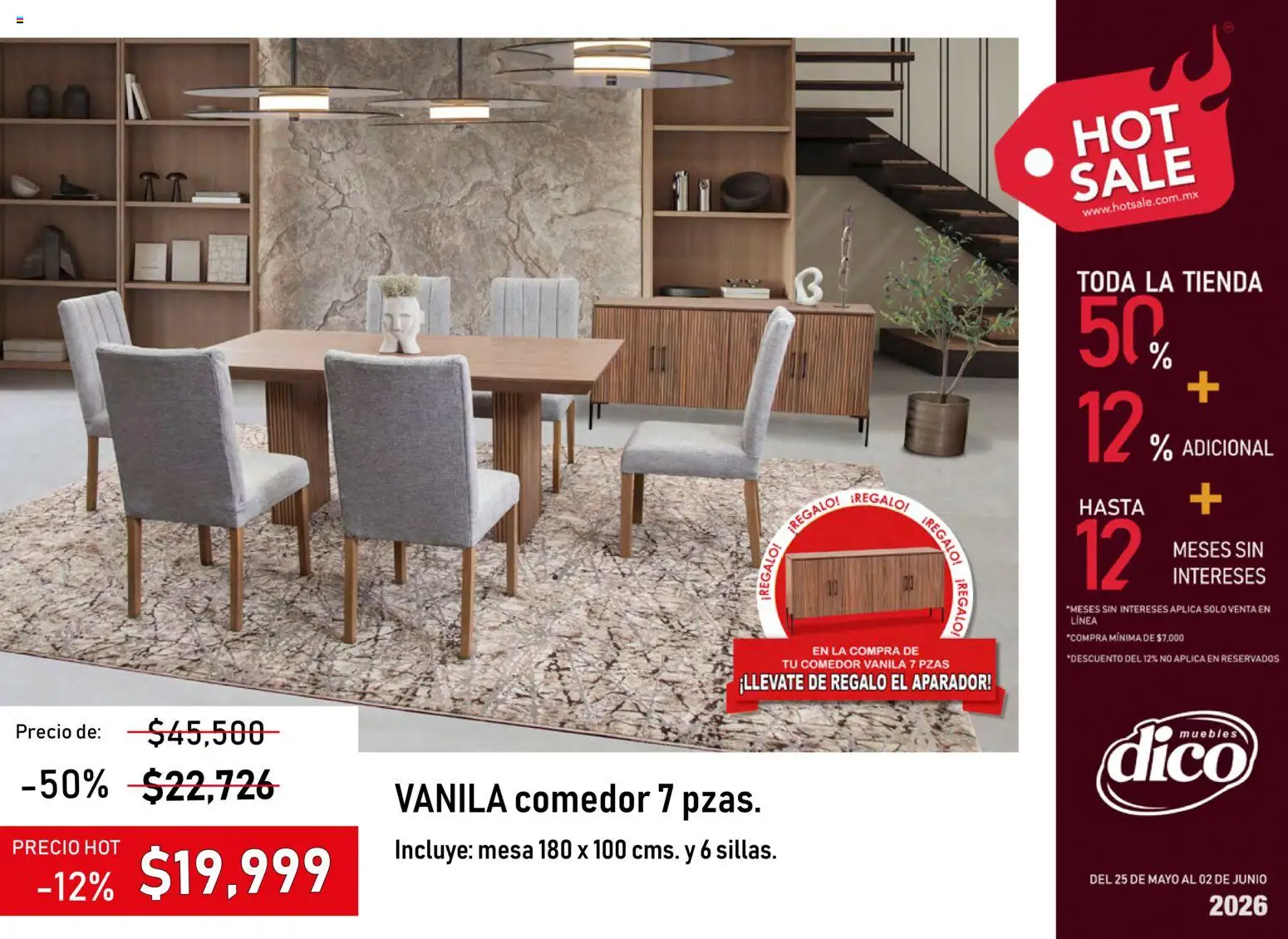Nuevas ofertas de Muebles Dico válidas en toda la República Mexicana desde el 25.05.2026. ¡Encuentra las mejores ofertas en Muebles Dico - Hot Sale 2026 | Pacifico! | Página: 33