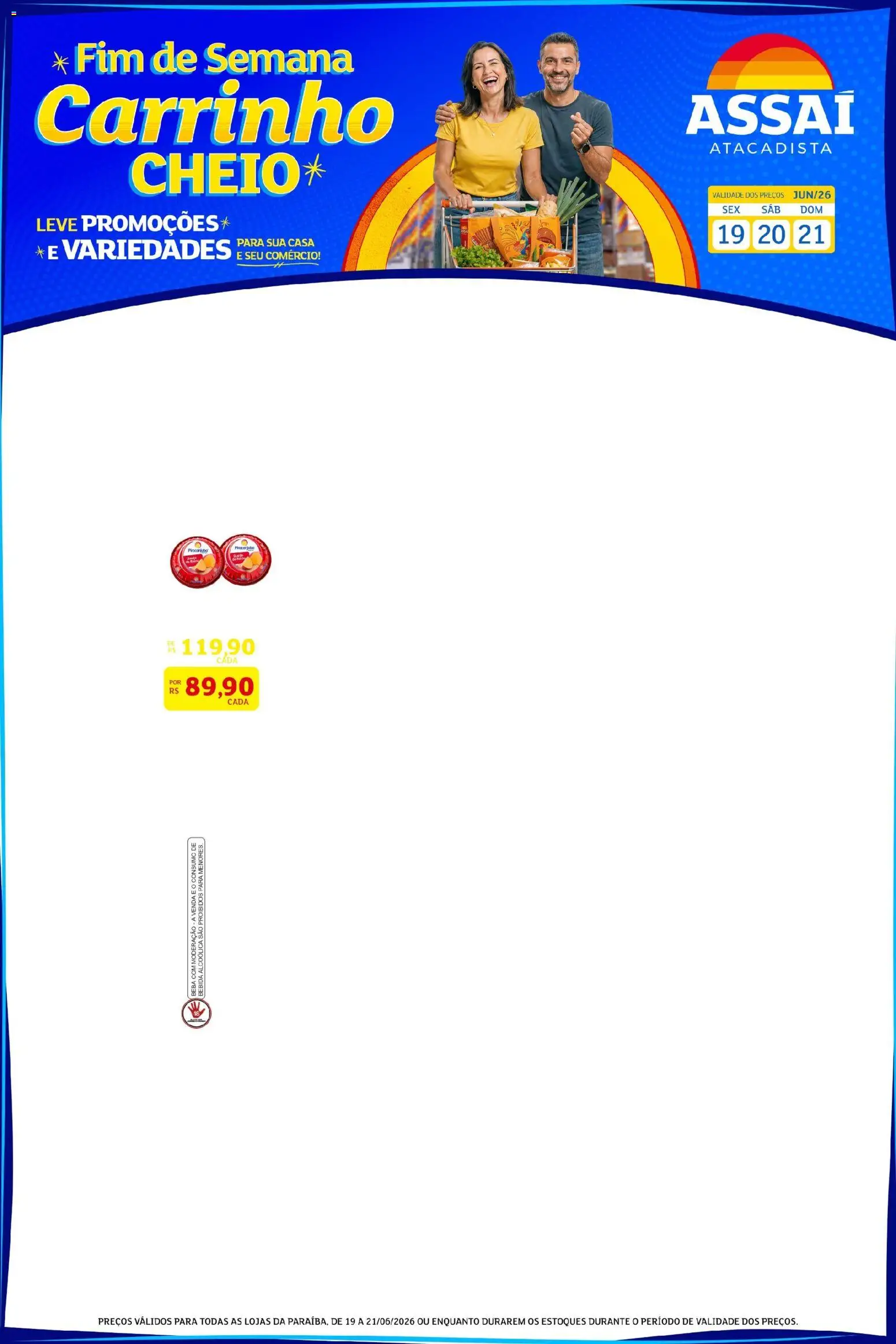 Assaí Atacadista Folheto - válido de 22/06/2026 | Página: 1 | Produtos: Carrinho, Bebida