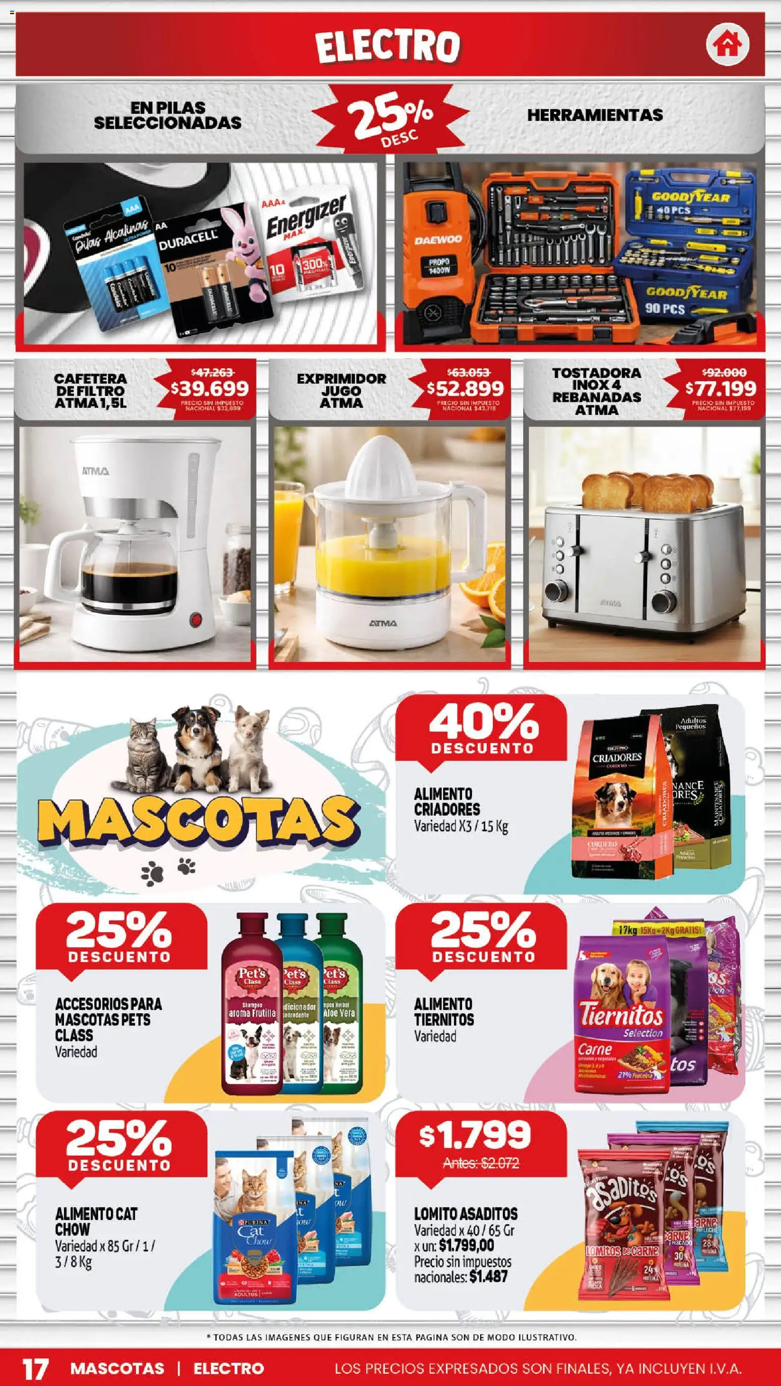 Makro VOLVETE A ILUSIONAR │ válido desde el 25/06/2026 | Página: 17 | Productos: Cafetera, Exprimidor, Tostadora, Pilas